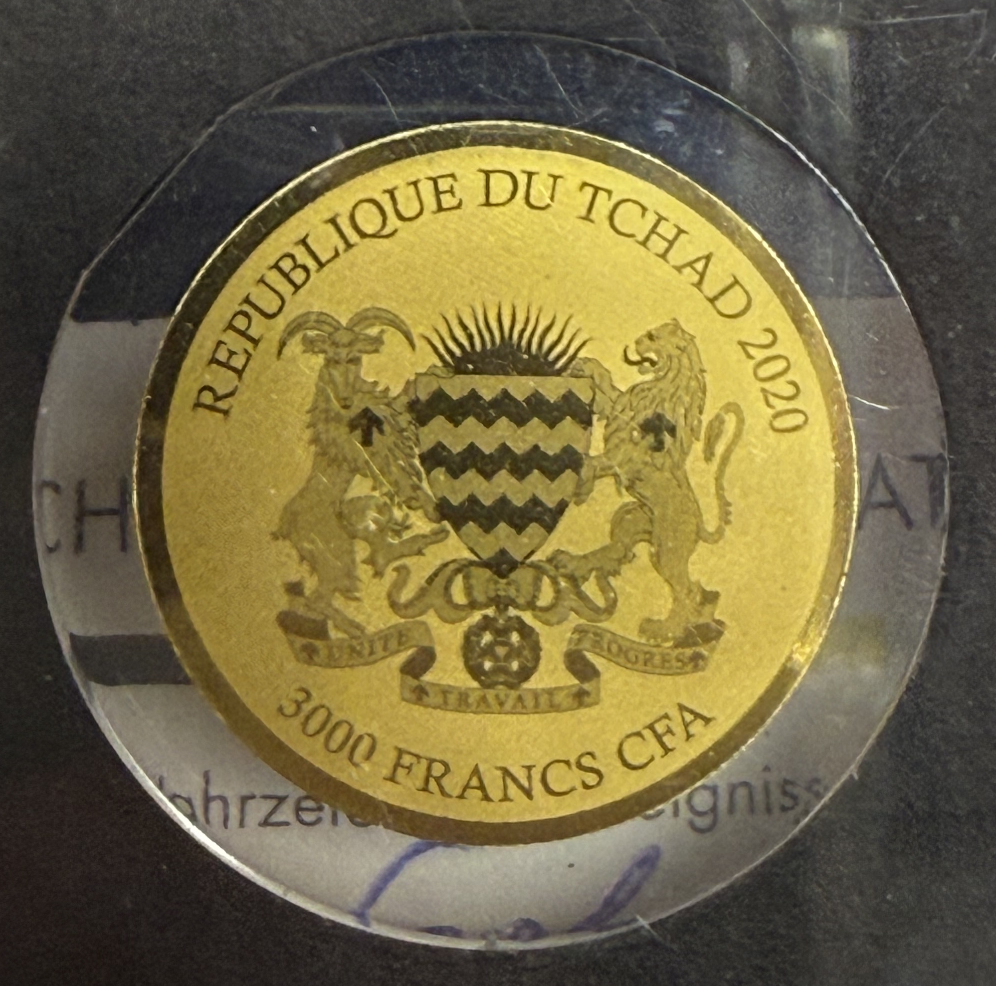 Chad - “German Landmarks and Events in Gold” Series 2020 - 10×3,000 CFA Franc Gold Coins - .999 Gold, Approximately ... - 1 12