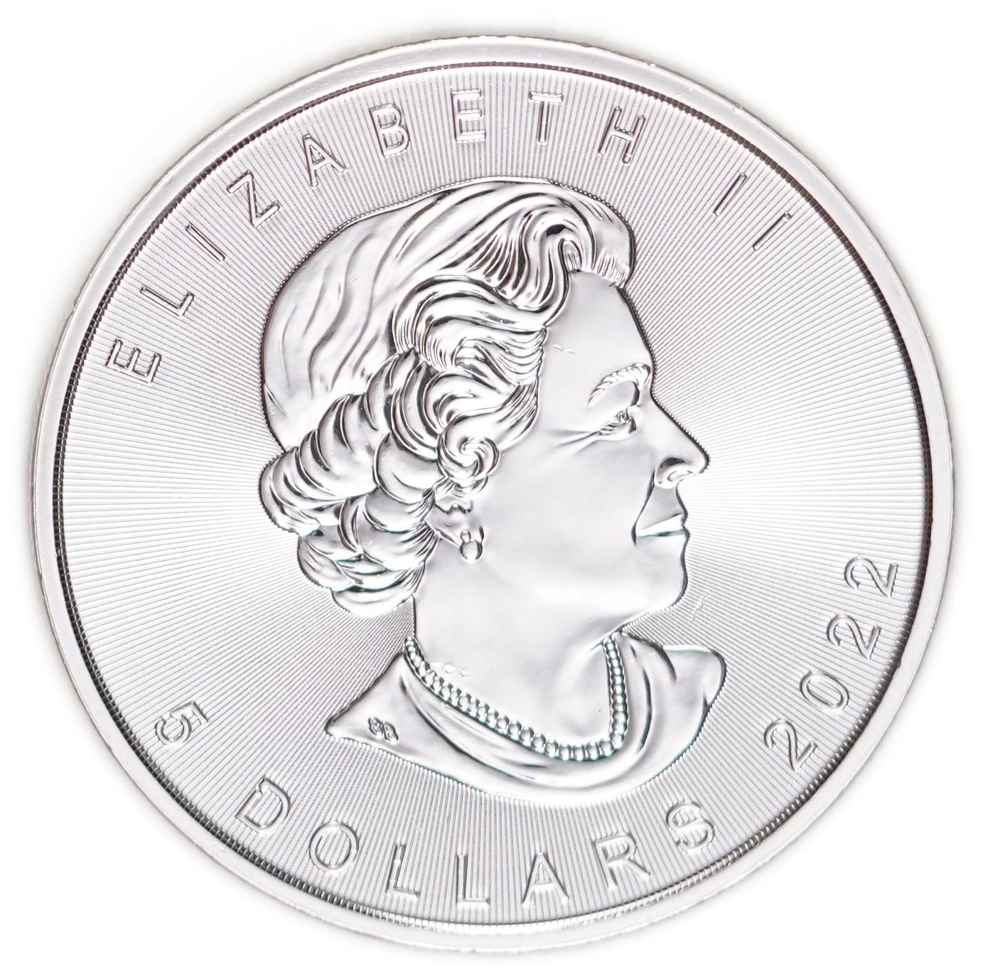 Canada - 5 Dollars 2022, Silver Maple Leaf - .9999 Silver, 31.11 g (Approximately 31.1 g of Pure Silver, 1 Ounce) - 1 1