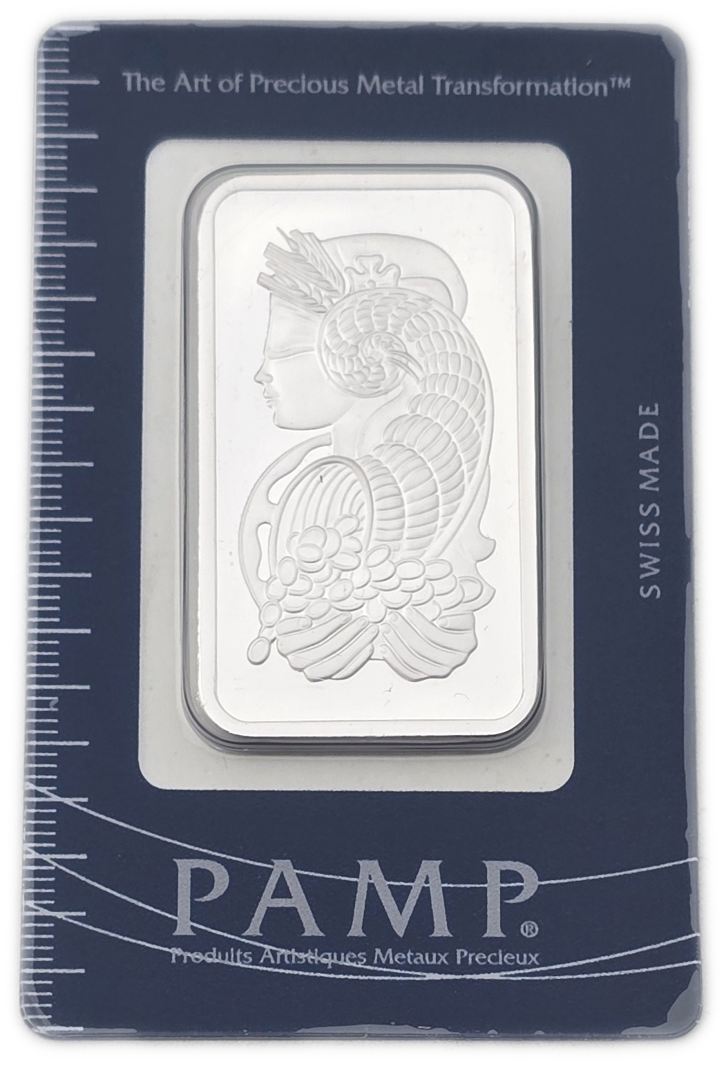 Bullion Bars - Switzerland - PAMP Suisse Silver Bar, 1 Ounce - Silver 999, 31.103 g, in Original Assay Card