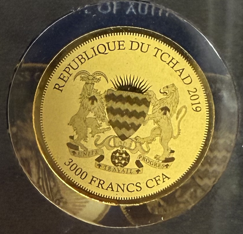 Chad - Set of 12 Gold Coins 3,000 Francs 2019 - Bullion Coins of the World - .999 Gold, Approx. 0.746g (Approx. ... - 1 18