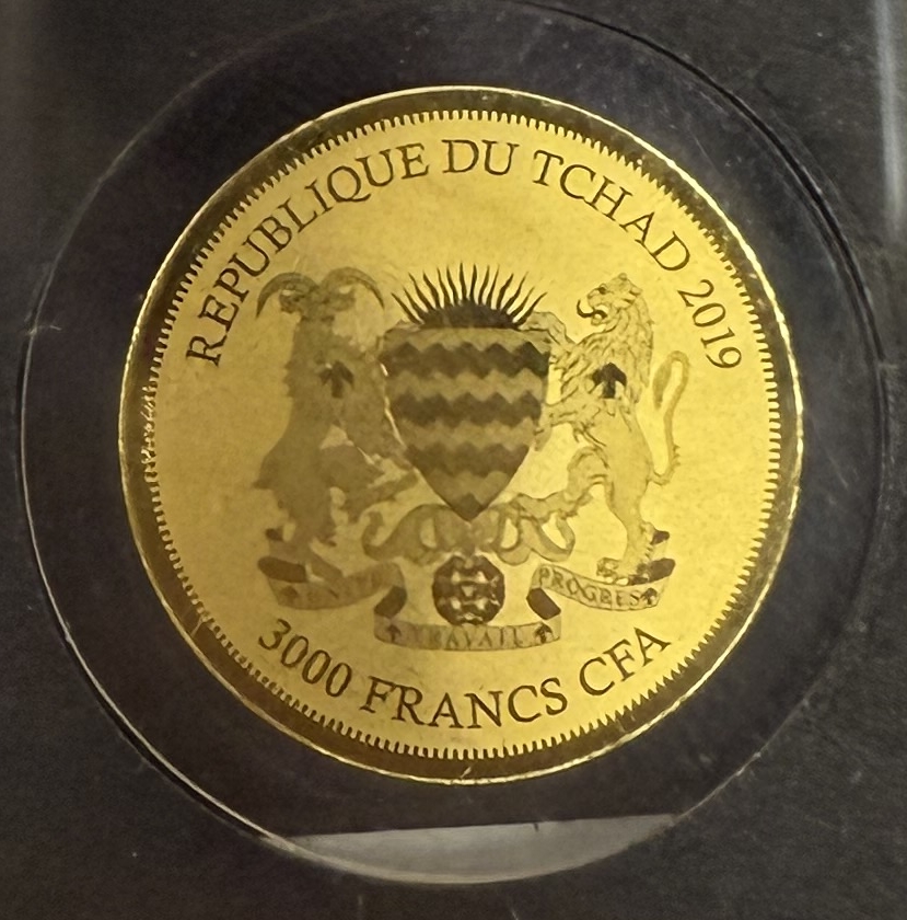 Chad - Set of 12 Gold Coins 3,000 Francs 2019 - Bullion Coins of the World - .999 Gold, Approx. 0.746g (Approx. ... - 1 26