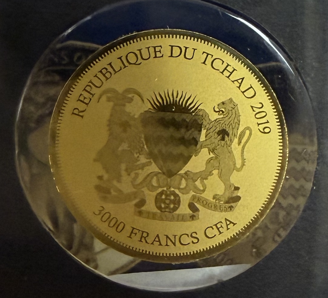 Chad - Set of 12 Gold Coins 3,000 Francs 2019 - Bullion Coins of the World - .999 Gold, Approx. 0.746g (Approx. ... - 1 16