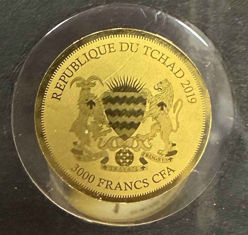 Chad - Set of 12 Gold Coins 3,000 Francs 2019 - Bullion Coins of the World - .999 Gold, Approx. 0.746g (Approx. ... - 1 22