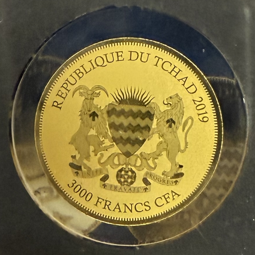 Chad - Set of 12 Gold Coins 3,000 Francs 2019 - Bullion Coins of the World - .999 Gold, Approx. 0.746g (Approx. ... - 1 20