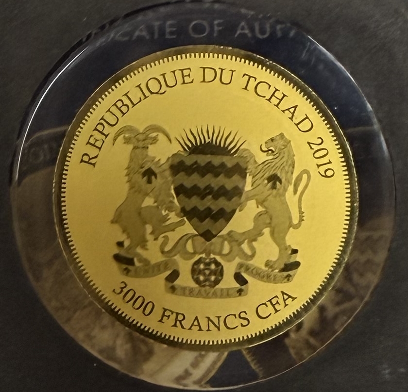 Chad - Set of 12 Gold Coins 3,000 Francs 2019 - Bullion Coins of the World - .999 Gold, Approx. 0.746g (Approx. ... - 1 8