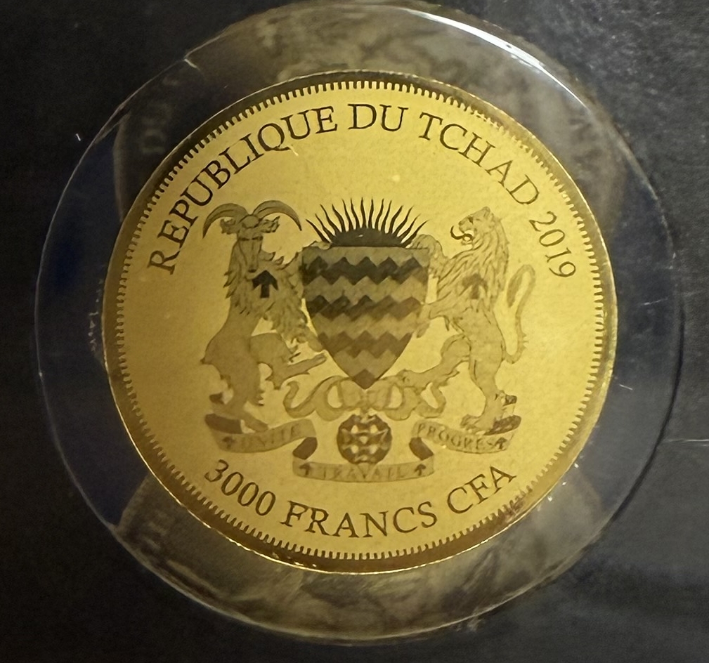Chad - Set of 12 Gold Coins 3,000 Francs 2019 - Bullion Coins of the World - .999 Gold, Approx. 0.746g (Approx. ... - 1 14