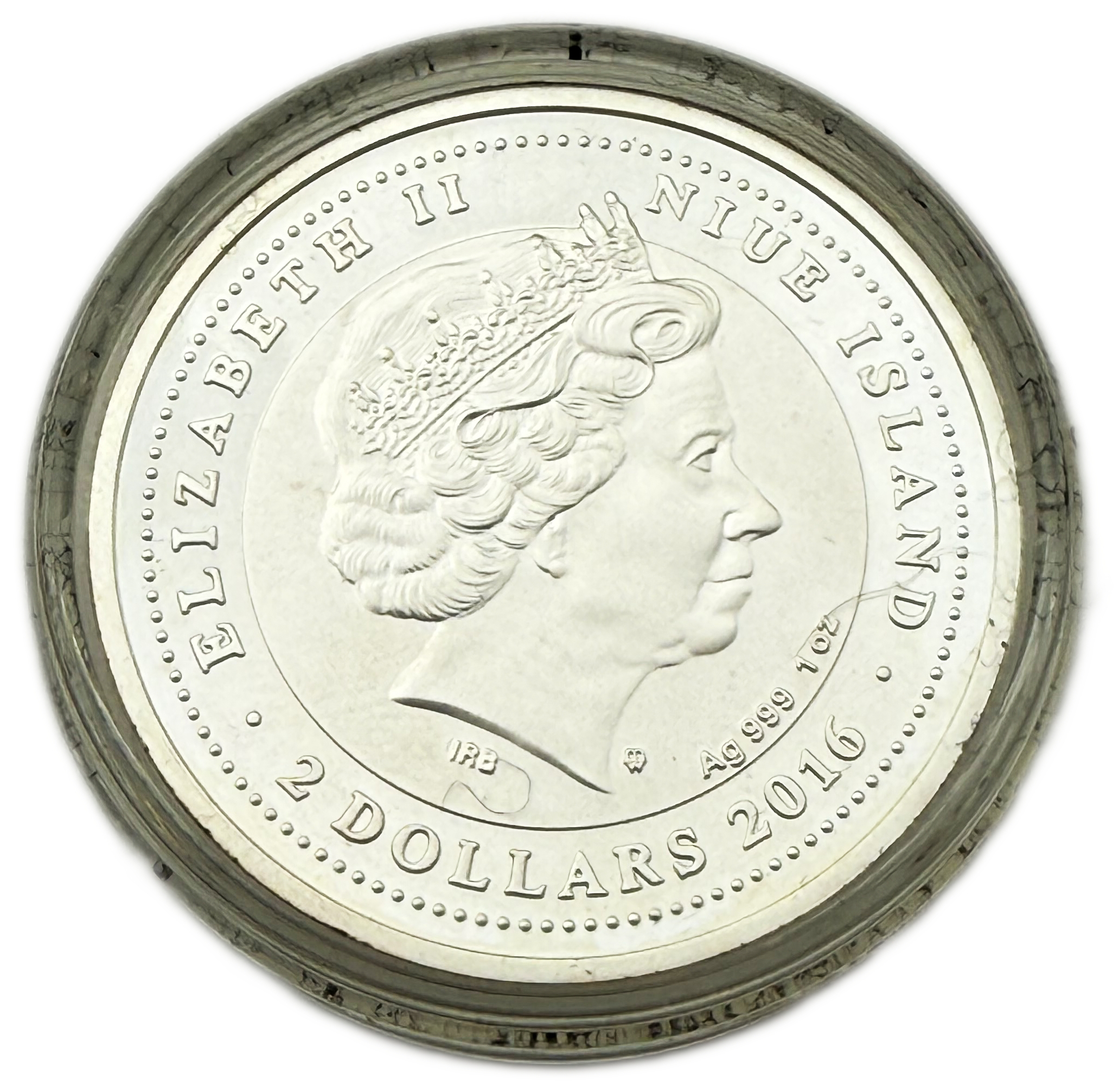 Niue - 2 Dollars 2016 - St Mark's Campanile - SOS Venice - Silver 999, 1 oz (31.07g net silver, 1 oz) - Proof - 1 1