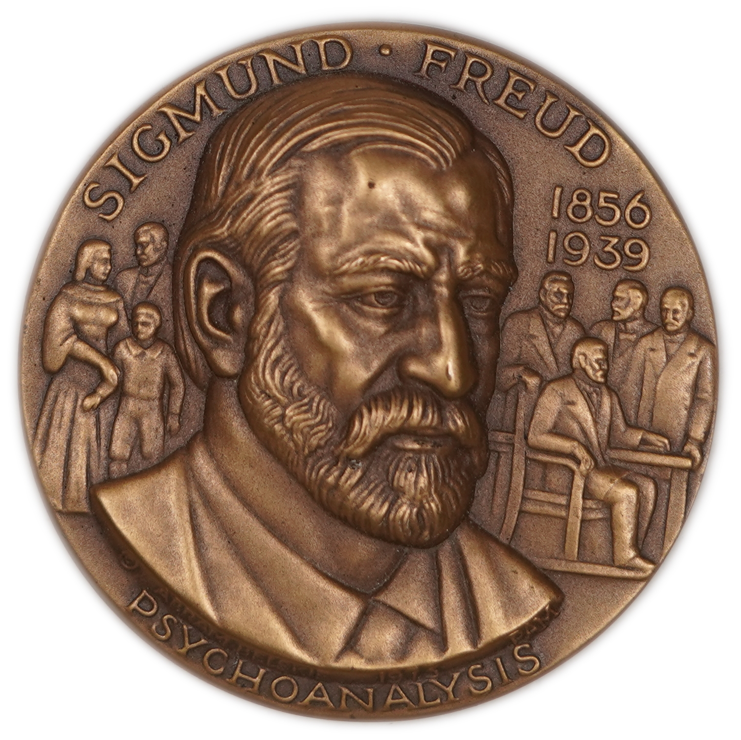 Judaica / Zionism - Sigmund Freud Medal - Bronze - 1 0