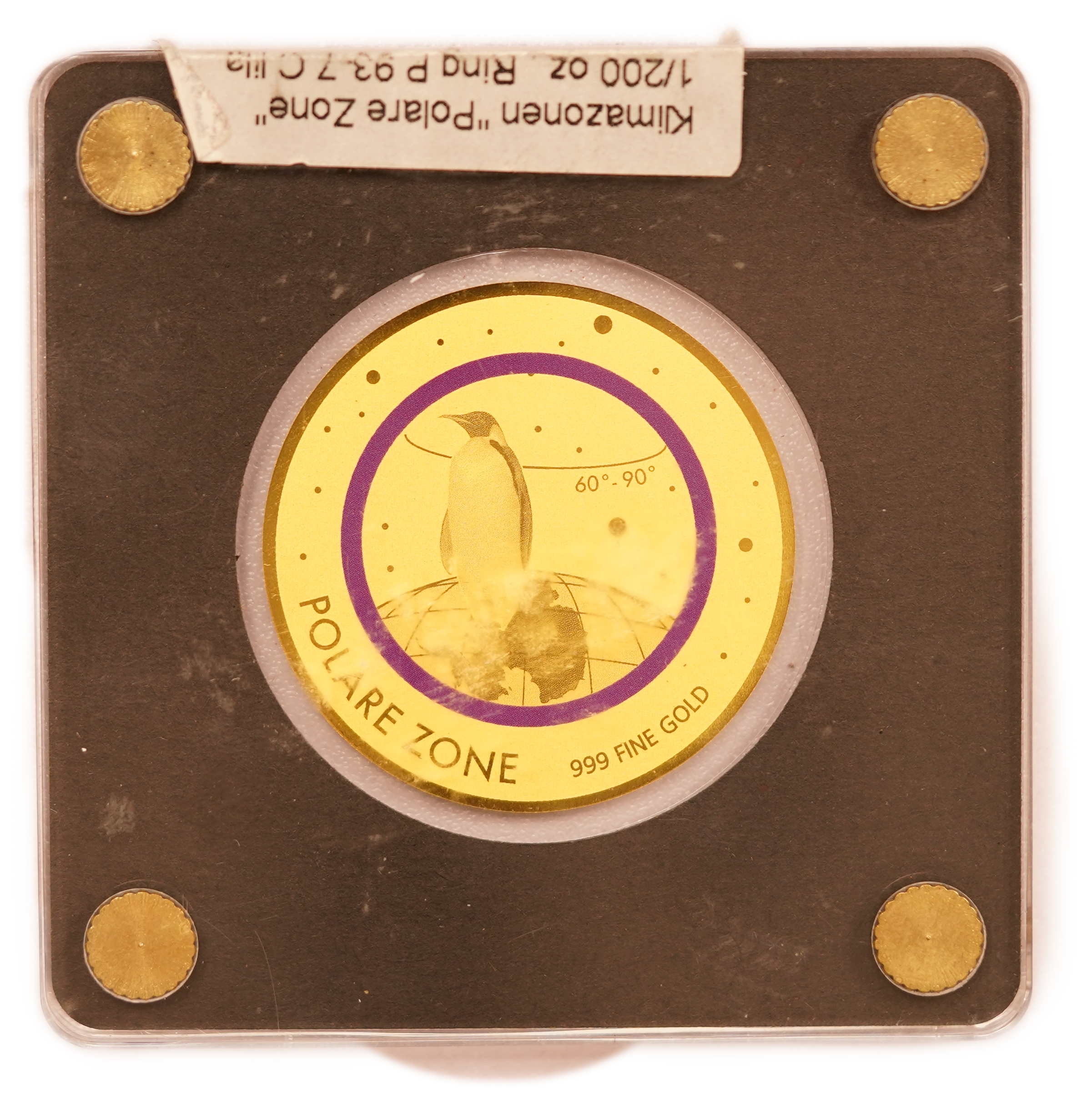 Chad - 5,000 Francs CFA 2020 - Polar Climate Zone - Lot of 3 Gold 999 Coins, 1/200oz Each (approx. 0.47g Pure Gold ... - 1 4