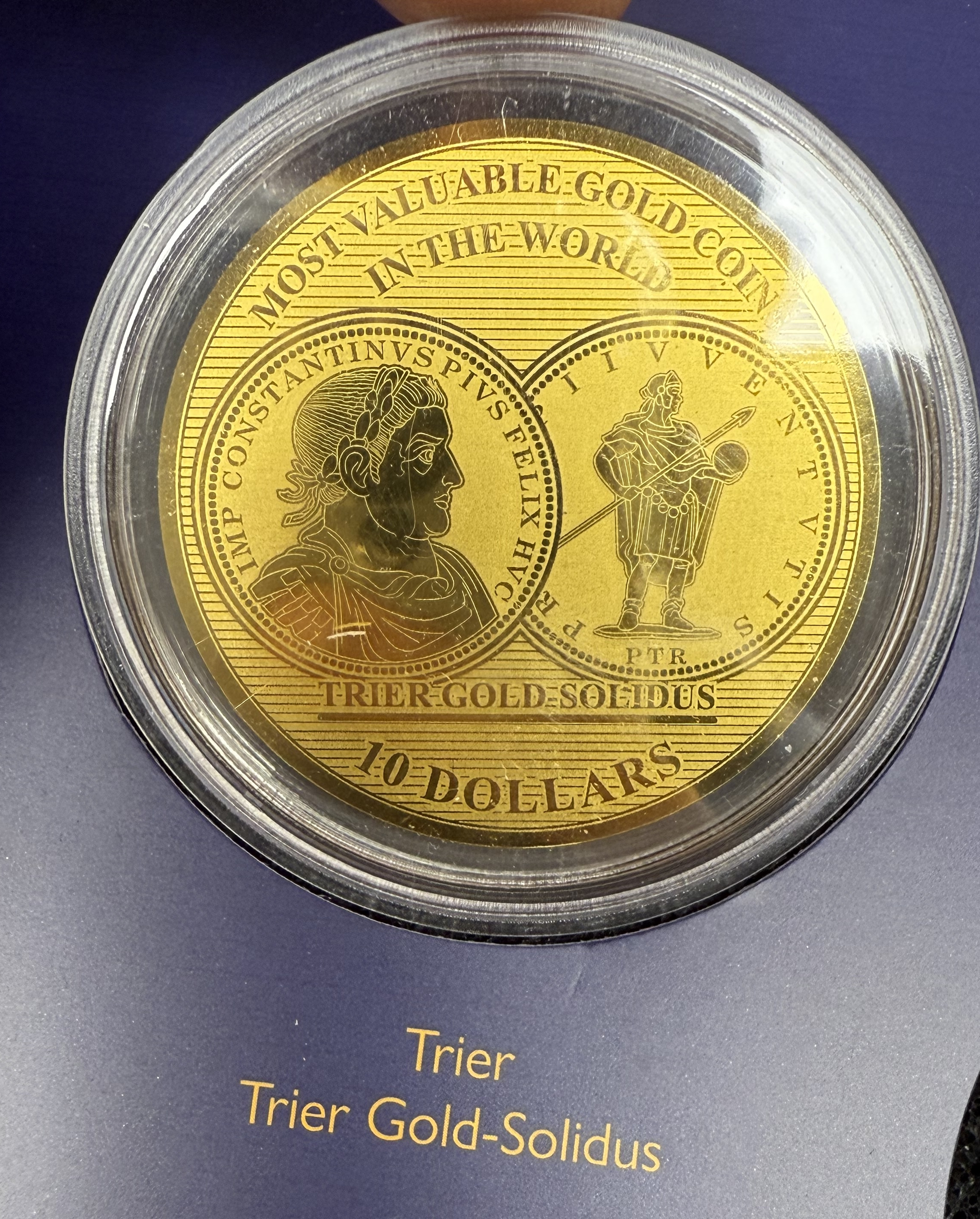 Solomon Islands - “The World’s Most Valuable Gold Coins” Series 2018 - 7×10 Dollar Coins - .999 Gold, Approximately ... - 1 8