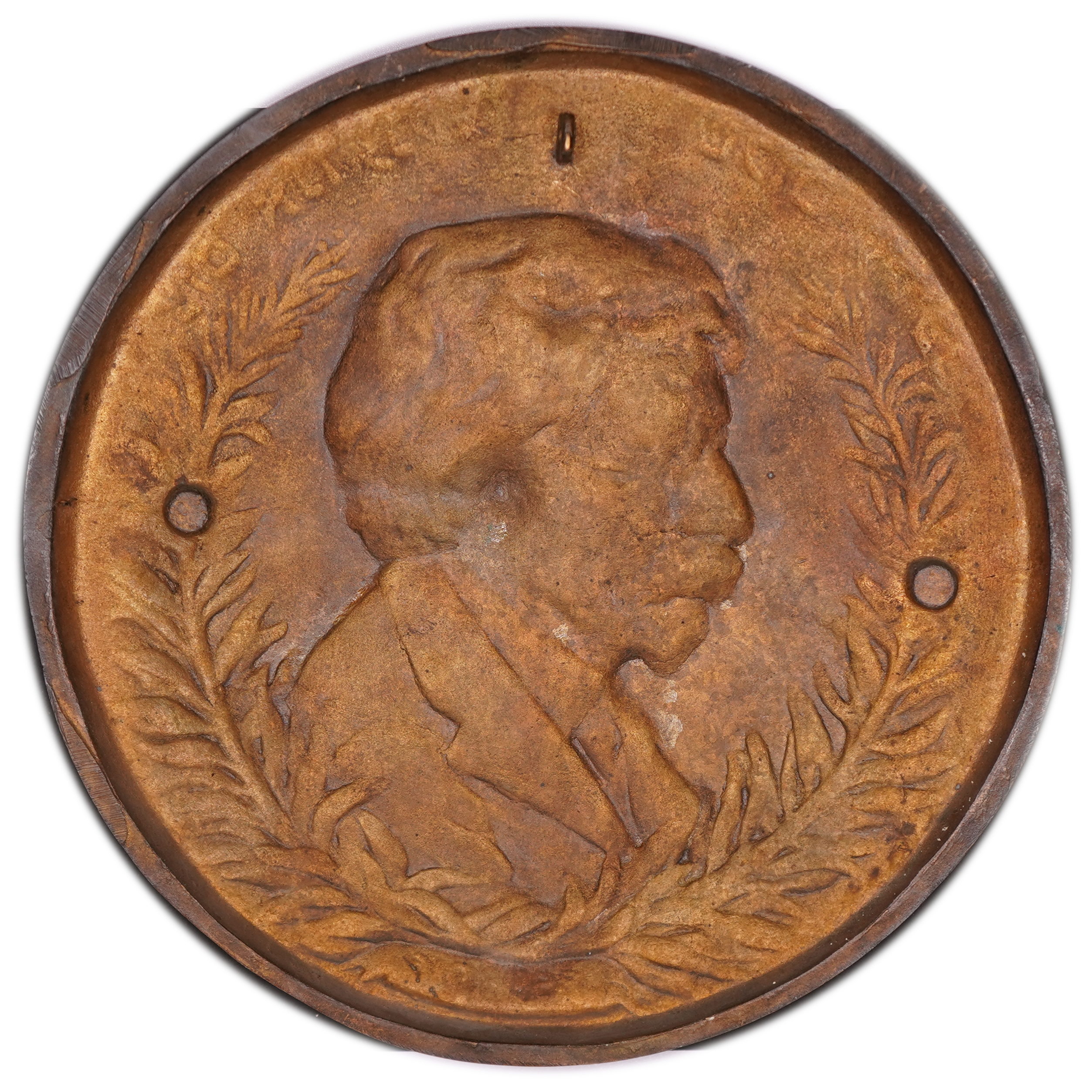 Judaica / Zionism - Memorial Medal for Sholem Aleichem - Bronze - 1 1