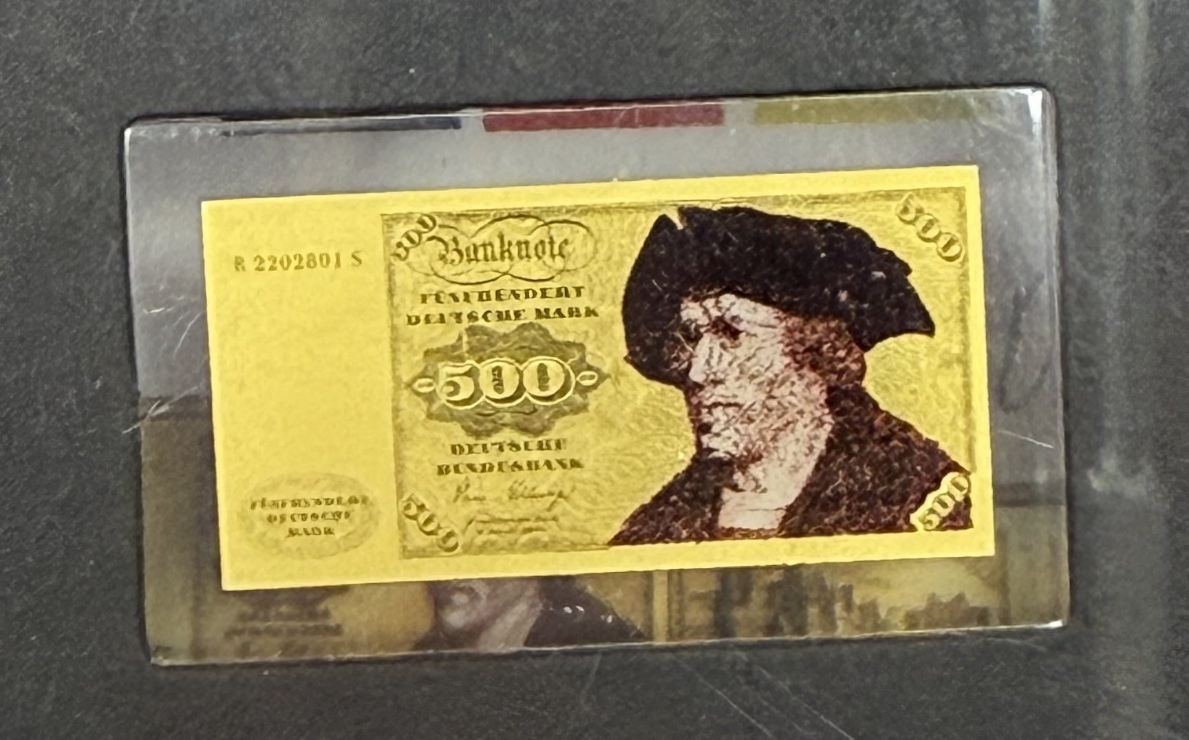 Germany - Set of 12 Miniature Gold Bars - German and Euro Banknotes - .999 Gold, Approx. 0.746g (Approx. 0.746g Net ... - 1 4