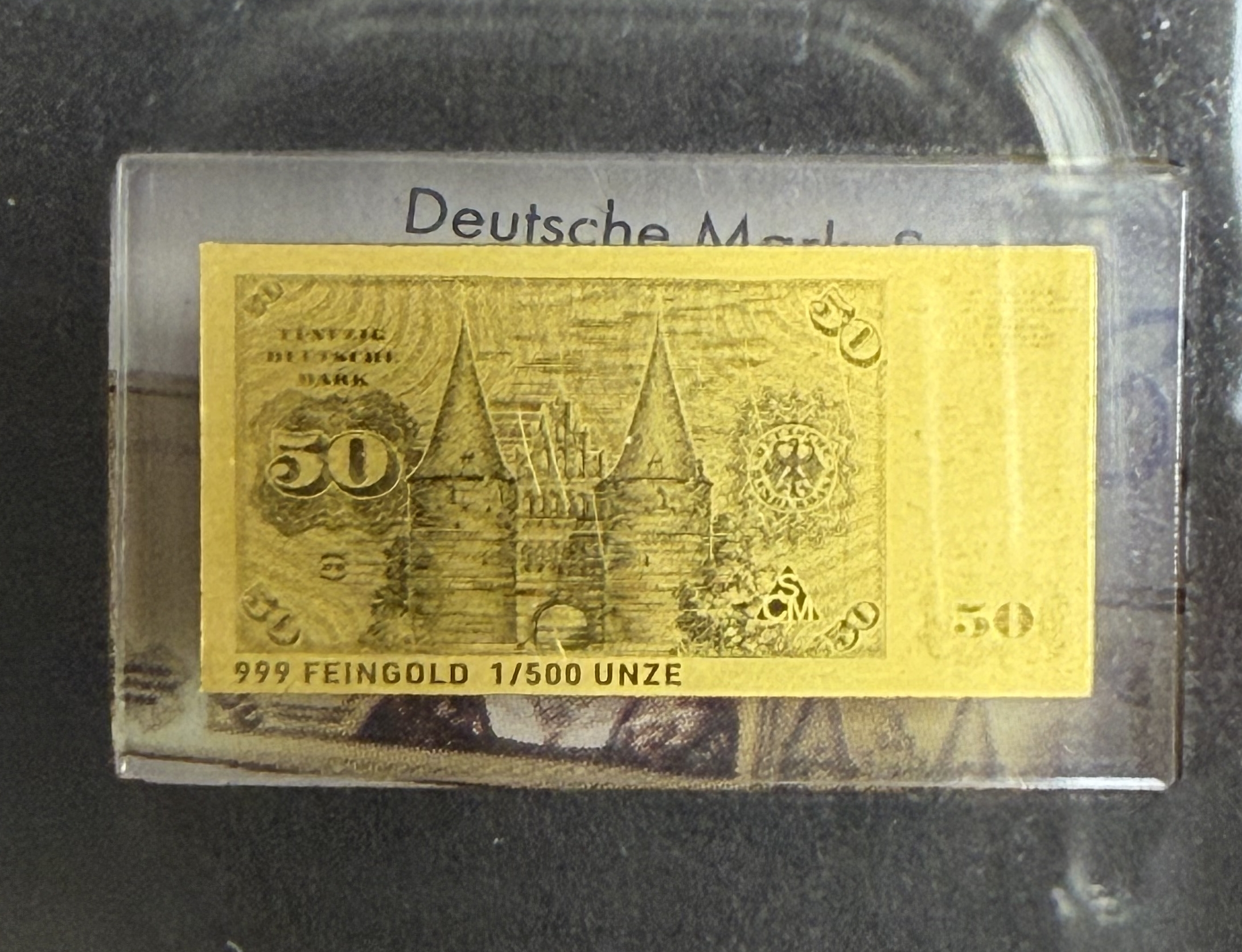 Germany - Set of 12 Miniature Gold Bars - German and Euro Banknotes - .999 Gold, Approx. 0.746g (Approx. 0.746g Net ... - 1 9