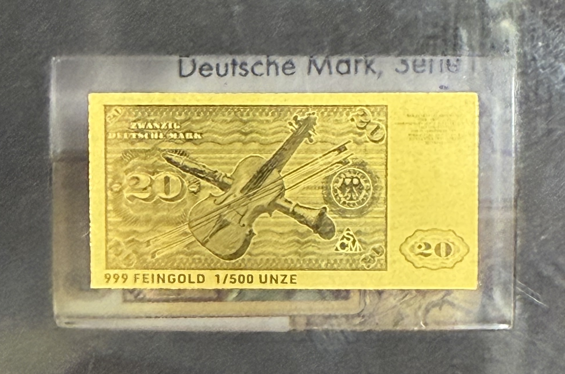 Germany - Set of 12 Miniature Gold Bars - German and Euro Banknotes - .999 Gold, Approx. 0.746g (Approx. 0.746g Net ... - 1 14