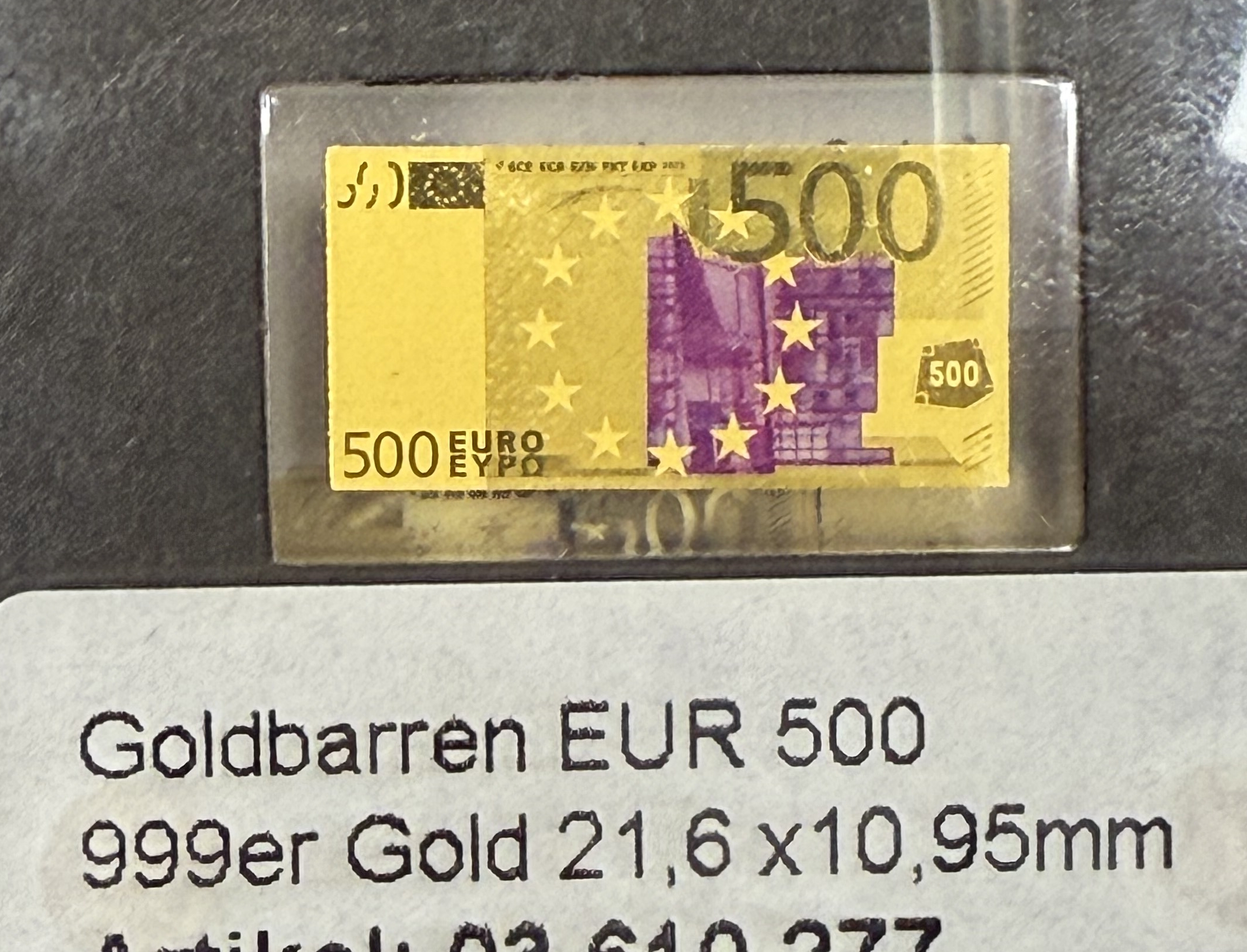 Germany - Set of 12 Miniature Gold Bars - German and Euro Banknotes - .999 Gold, Approx. 0.746g (Approx. 0.746g Net ... - 1 21