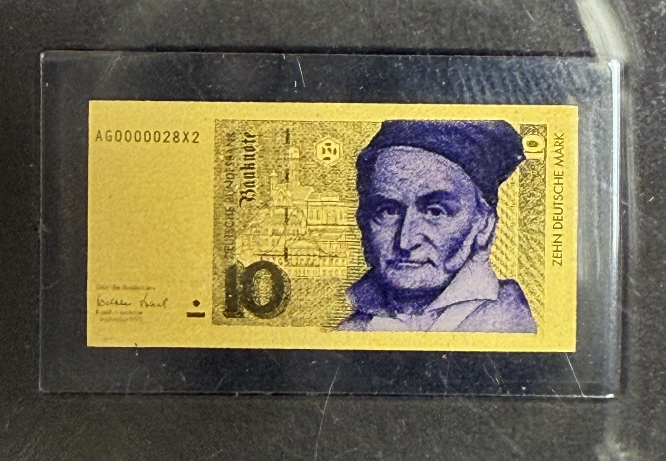 Germany - Set of 12 Miniature Gold Bars - German and Euro Banknotes - .999 Gold, Approx. 0.746g (Approx. 0.746g Net ... - 1 10