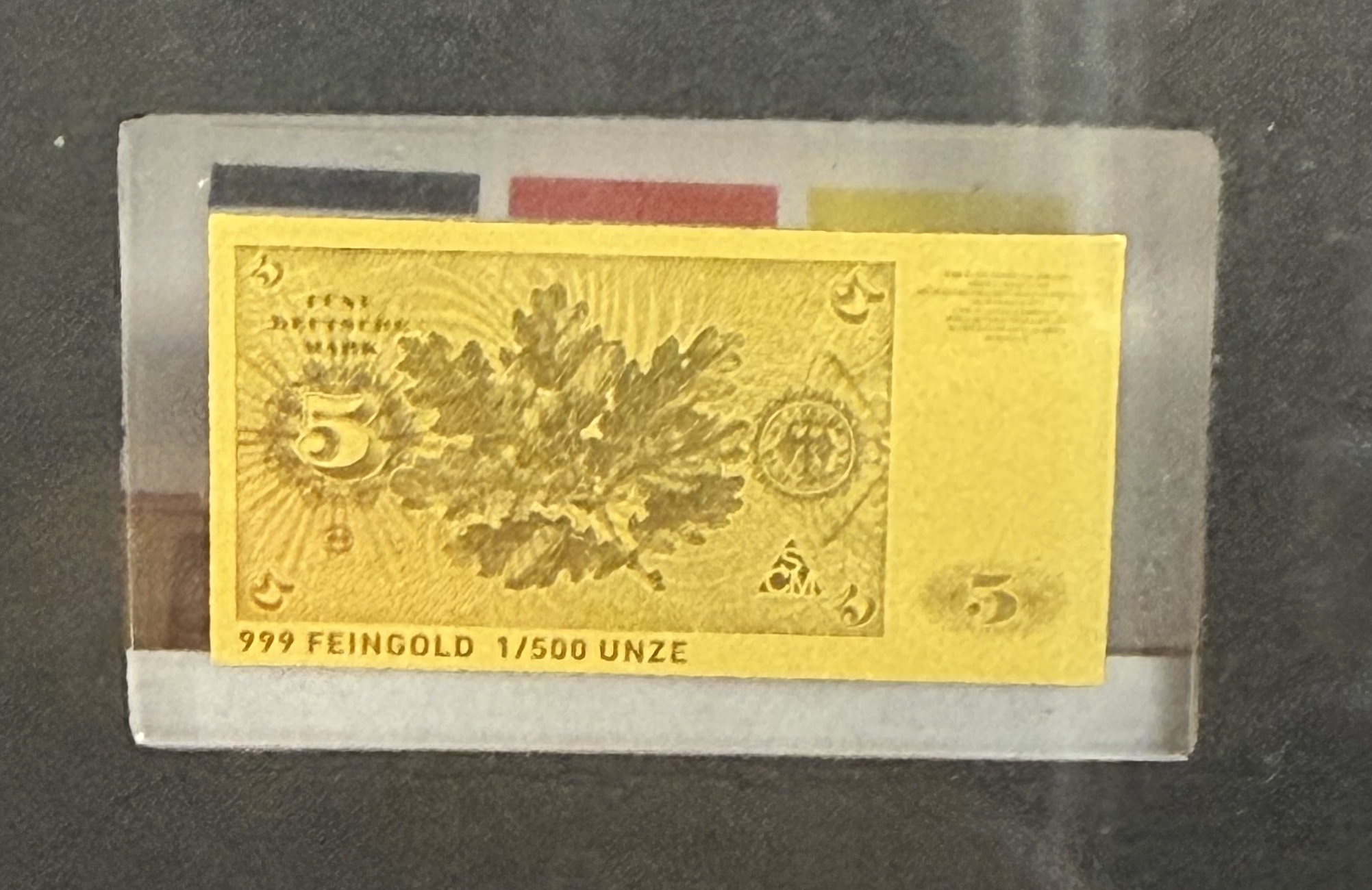 Germany - Set of 12 Miniature Gold Bars - German and Euro Banknotes - .999 Gold, Approx. 0.746g (Approx. 0.746g Net ... - 1 28