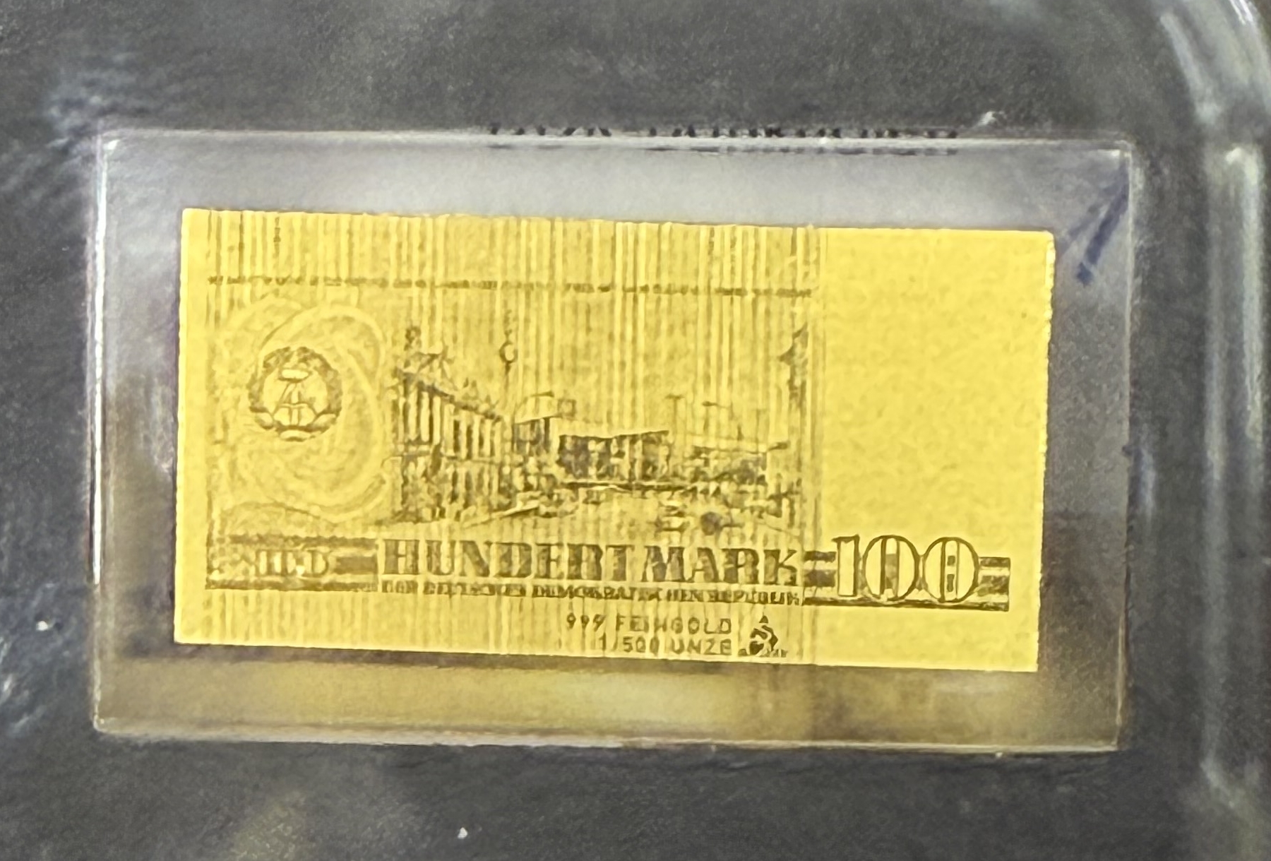 Germany - Set of 12 Miniature Gold Bars - German and Euro Banknotes - .999 Gold, Approx. 0.746g (Approx. 0.746g Net ... - 1 3