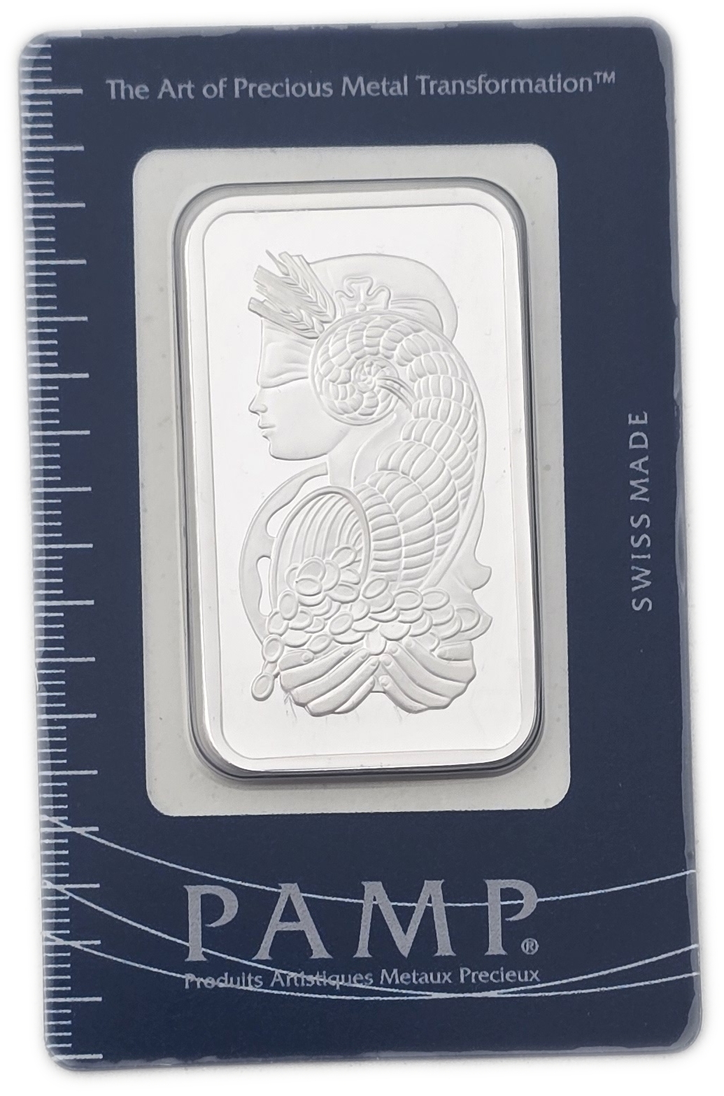 Bullion Bars - Switzerland - PAMP Suisse Silver Bar, 1 Ounce - Silver 999, 31.103 g, in Original Assay Card