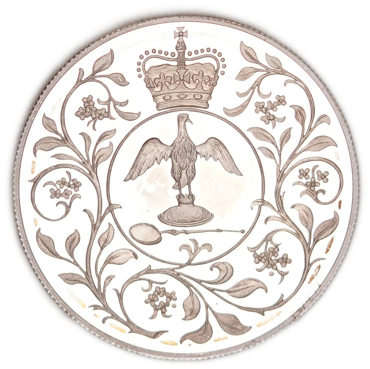 Great Britain - 25 Pence (Crown) 1977, Silver Jubilee of Queen Elizabeth II - .925 Silver, Weight 28.28 g ... - 1 1