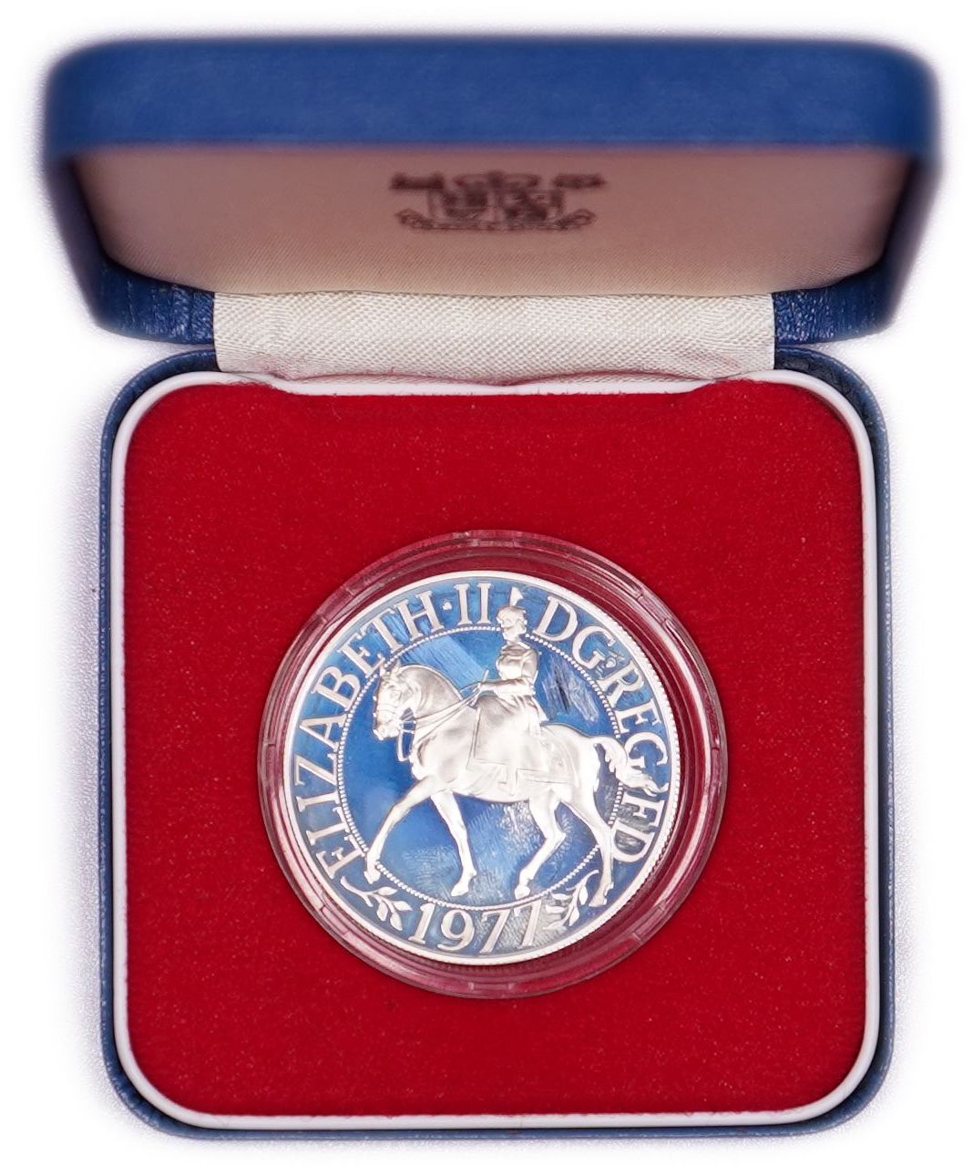 Great Britain - 25 Pence (Crown) 1977, Silver Jubilee of Queen Elizabeth II - .925 Silver, Weight 28.28 g ... - 1 2