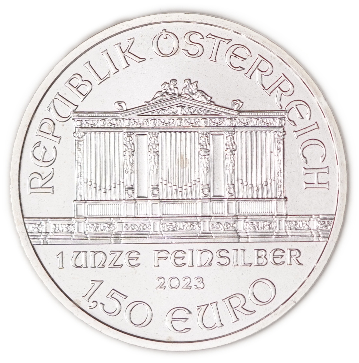 Austria - 1.50 Euro 2023 - Vienna Philharmonic - Silver 999, 1oz (31.1g Pure Silver) - 1 1