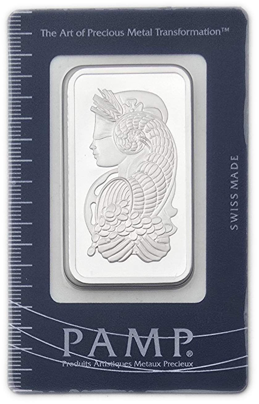 Bullion Bars - Switzerland - PAMP Suisse Silver Bar, 1 Ounce - Silver 999, 31.103 g, in Original Assay Card