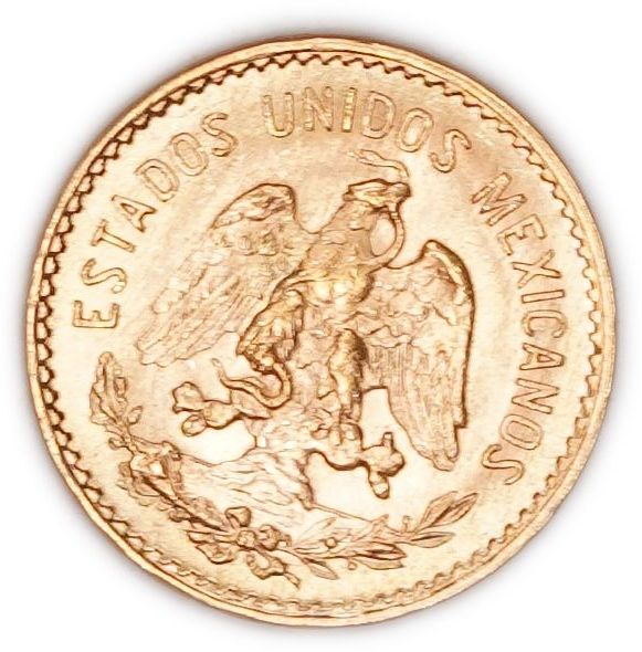 Mexico - 5 Pesos 1955 - Miguel Hidalgo - KM# 464 - Gold 900, 4.15g (approx. 3.74g pure gold, 0.1201 oz) - Uncirculated - 1 1