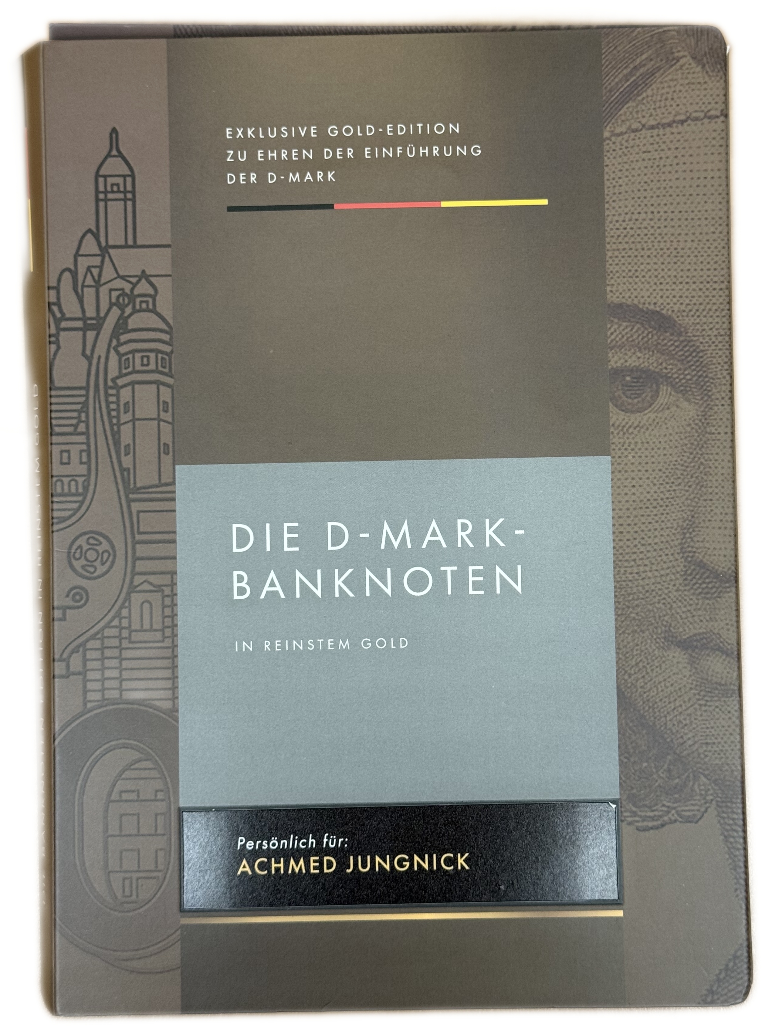 Germany - Gold Bars - German Deutsche Mark Banknotes Series - 9 Gold .999 Bars - Approximately 2.55g Pure Gold in ... - 1 8