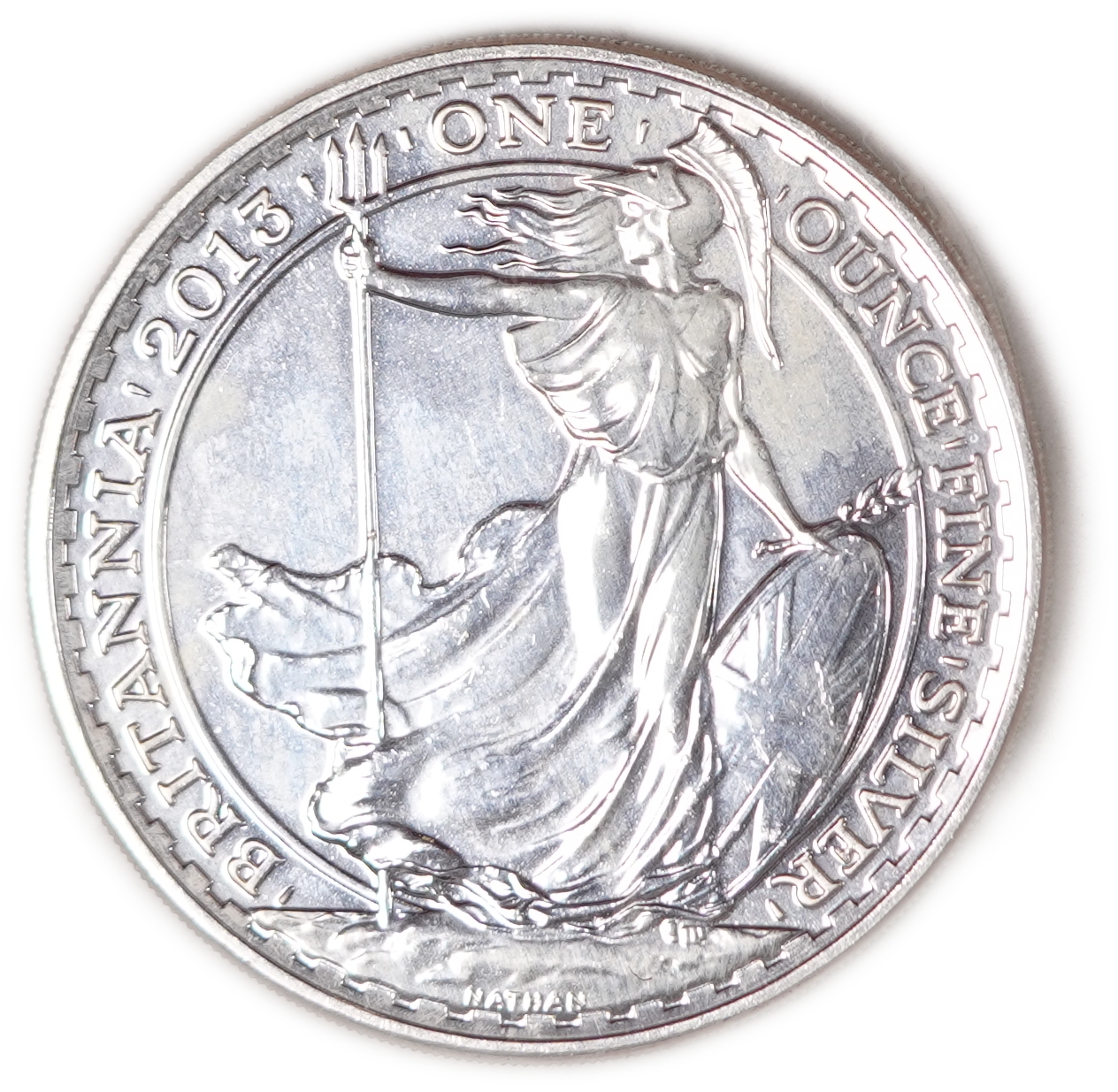 Great Britain - 2 Pounds 2013 - Britannia - Silver 999, 31.21g (31.1g Pure Silver, 1 oz.) - 1 1