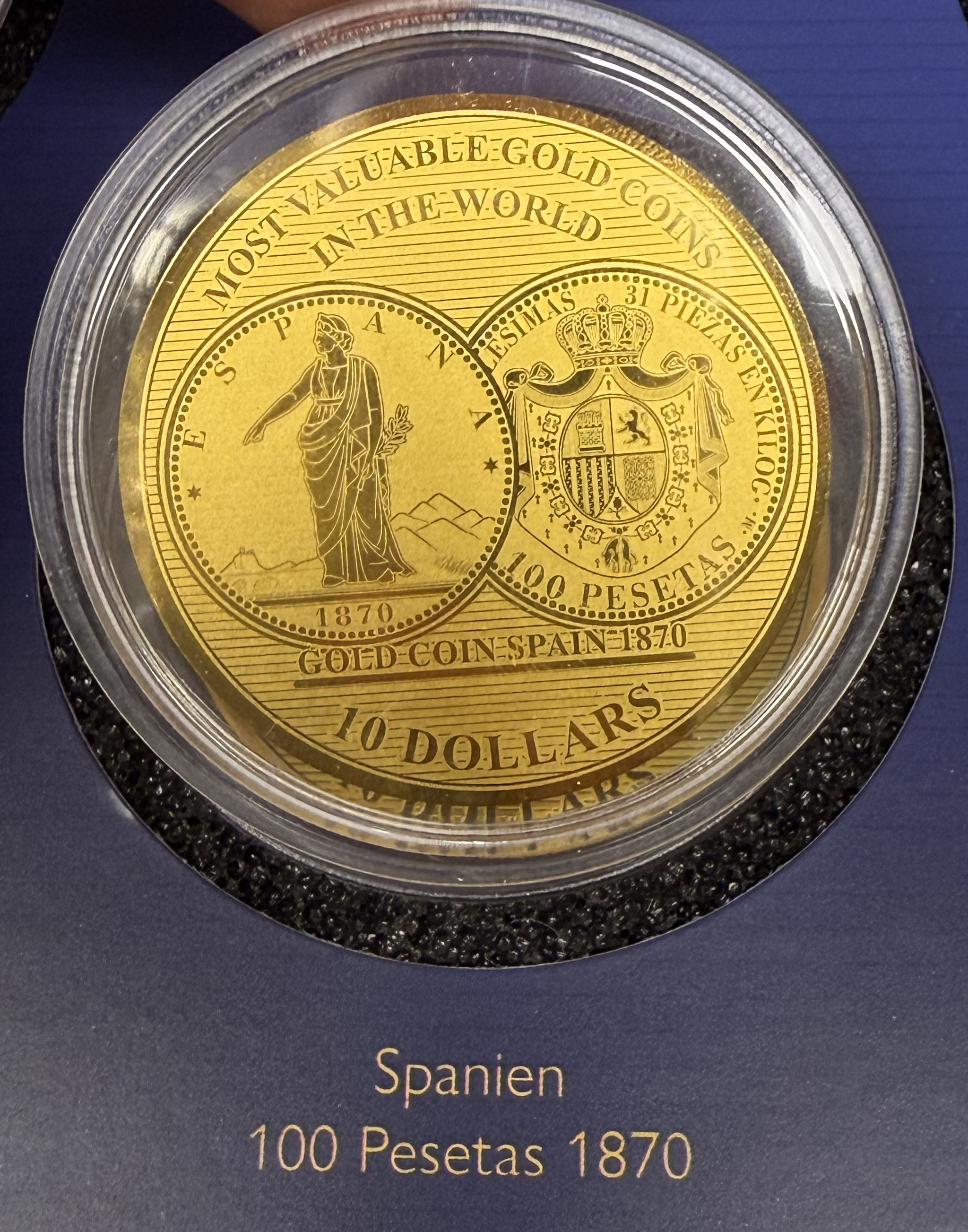 Solomon Islands - “The World’s Most Valuable Gold Coins” Series 2019 - 7×10 Dollar Coins - .9999 Gold ... - 1 3