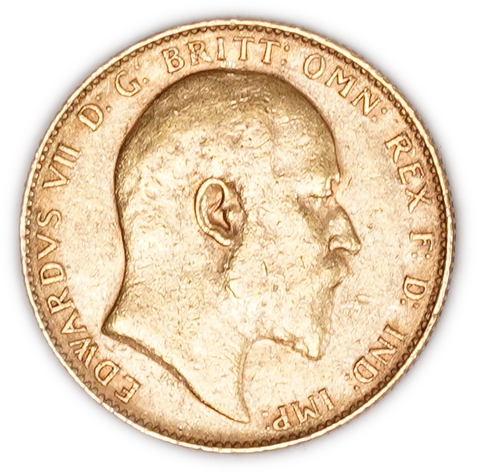 Britian - Australia - 1 Sovereign 1909 P - King Edward VII - Perth Mint - Spink 3972 - Gold 916.7, 7.95g (approx. ... - 1 1