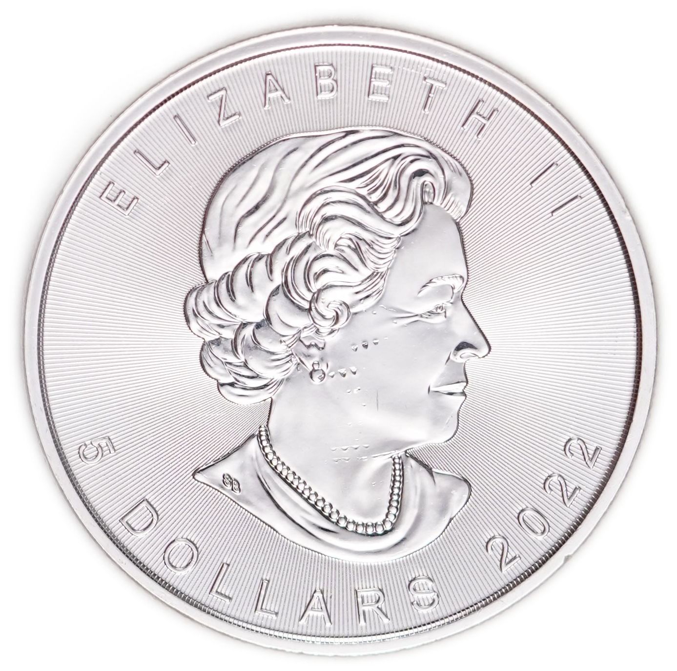Canada - 5 Dollars 2022, Silver Maple Leaf - .9999 Silver, 31.11 g (Approximately 31.1 g of Pure Silver, 1 Ounce) - 1 1