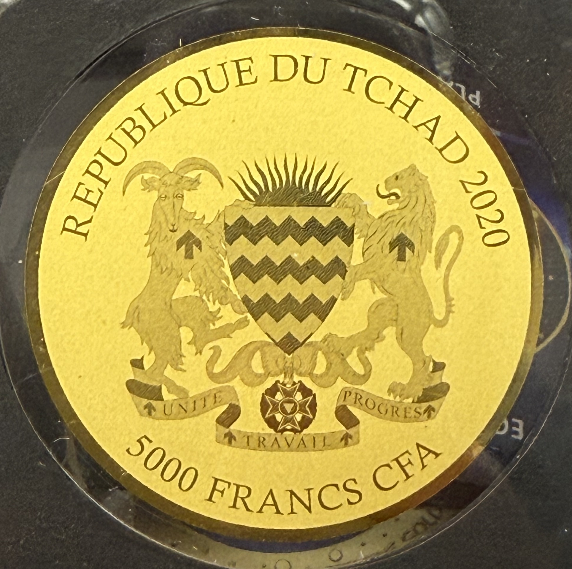 Chad - “Planet Earth” Series - 6 Gold .999 Coins from 2020 - 5×5,000 CFA Francs and One 3,000 CFA Francs - ... - 1 3