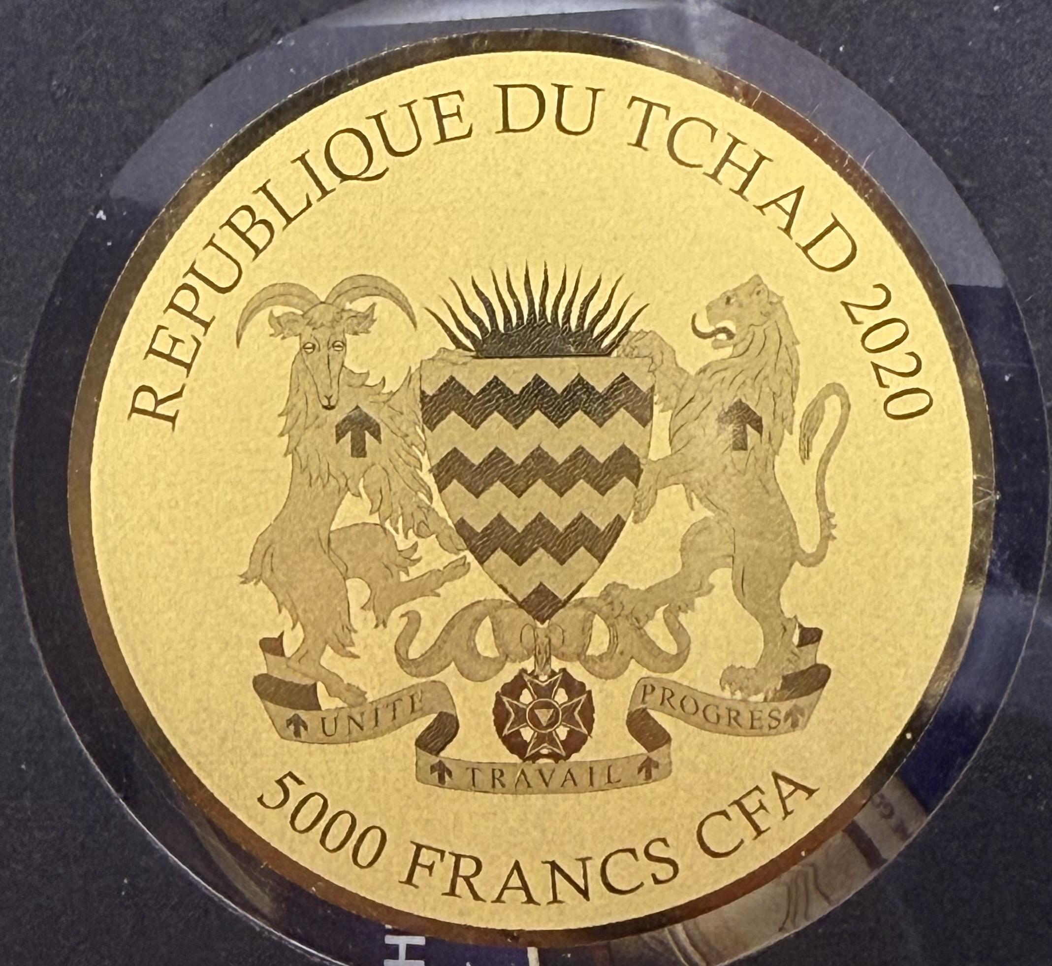 Chad - “Planet Earth” Series - 6 Gold .999 Coins from 2020 - 5×5,000 CFA Francs and One 3,000 CFA Francs - ... - 1 13