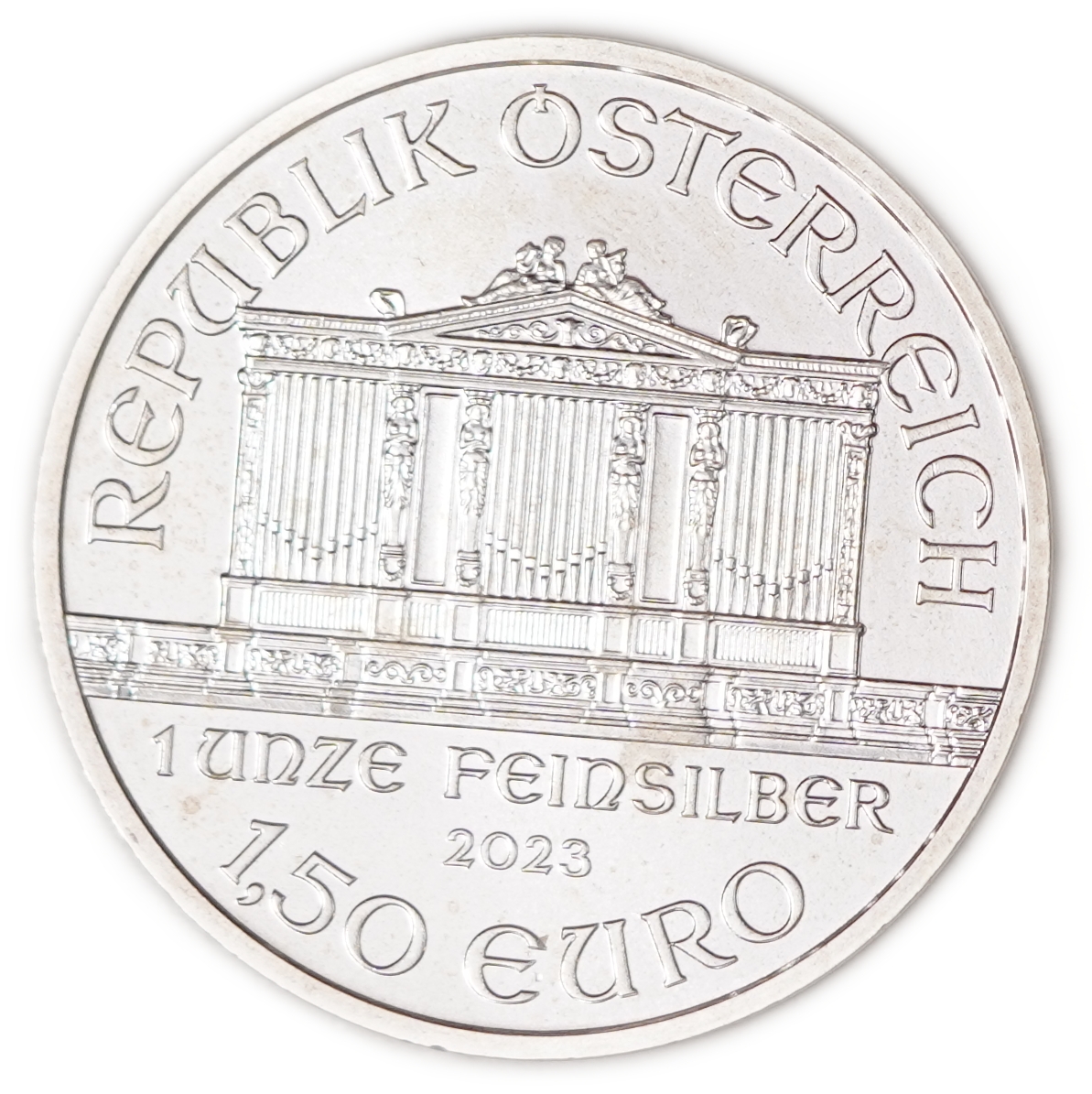Austria - 1.50 Euro 2023 - Vienna Philharmonic - Silver 999, 1oz (31.1g Pure Silver) - 1 1