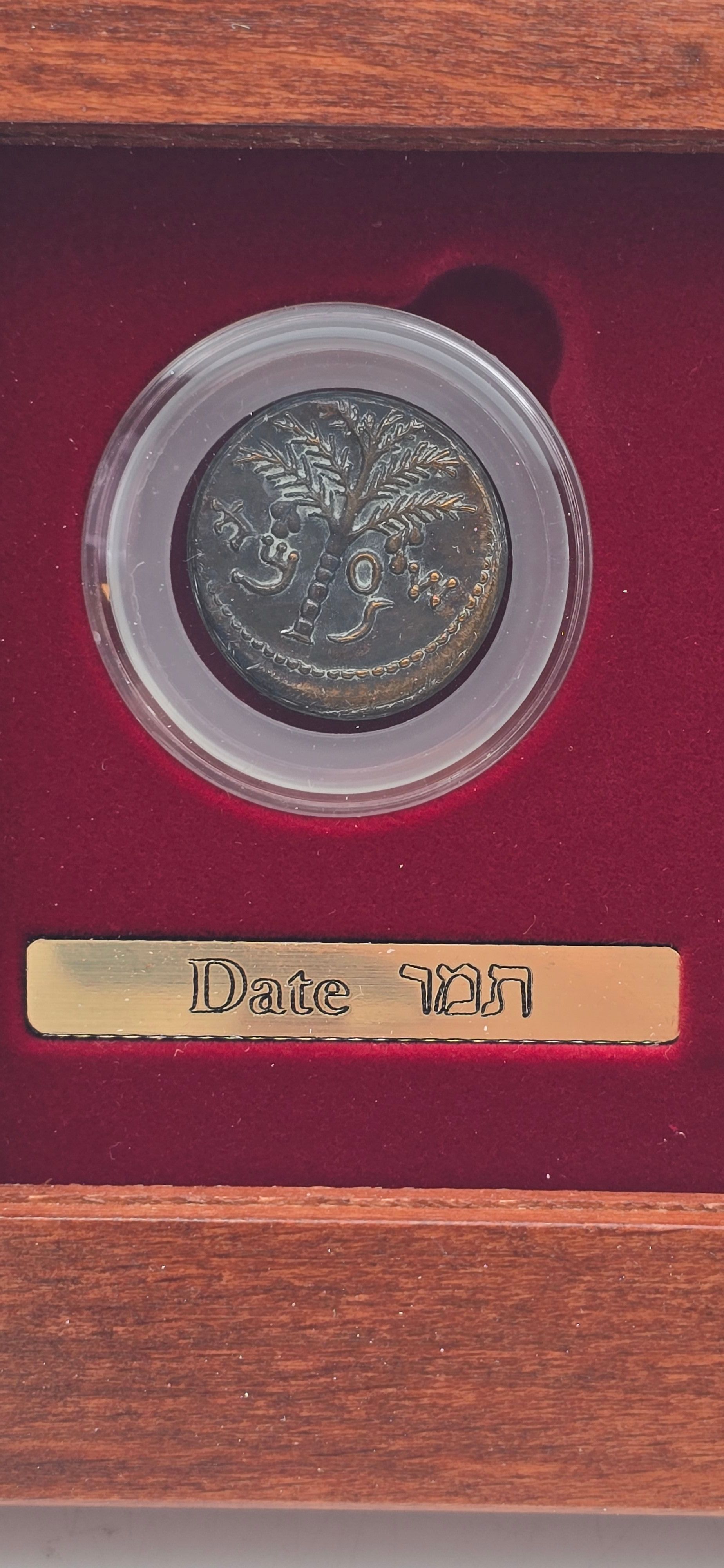 Israel - The Seven Species 2006 - Set of 7 Ancient Jewish Coin Replicas - 2 Pure Silver and 5 Bronze, 27mm Each - 1 2
