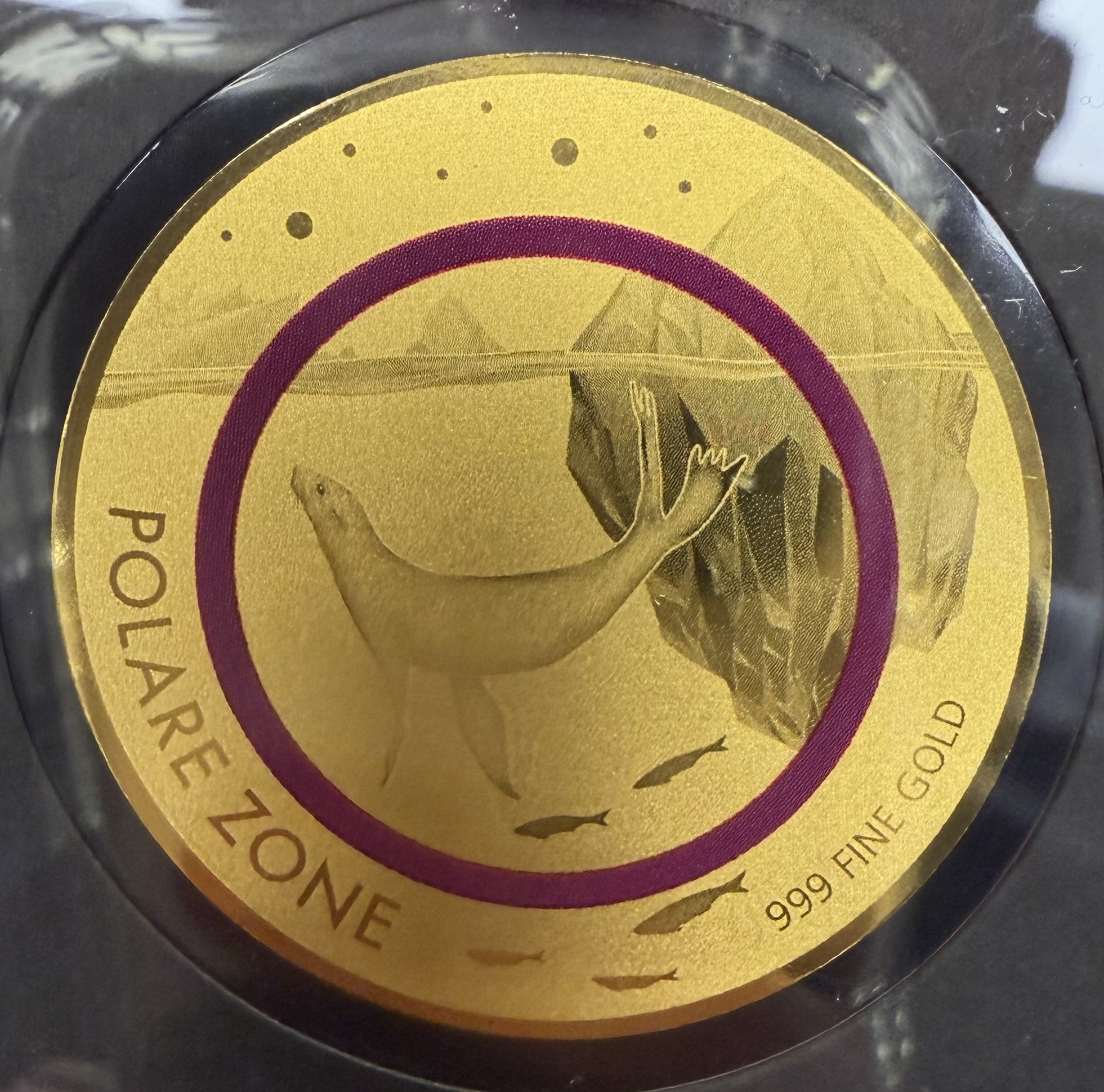 Chad - “Polar Zone” Series 2021 - 5×5,000 CFA Franc Gold Coins - .999 Gold, Approximately 0.778g Pure Gold in Total ... - 1 7