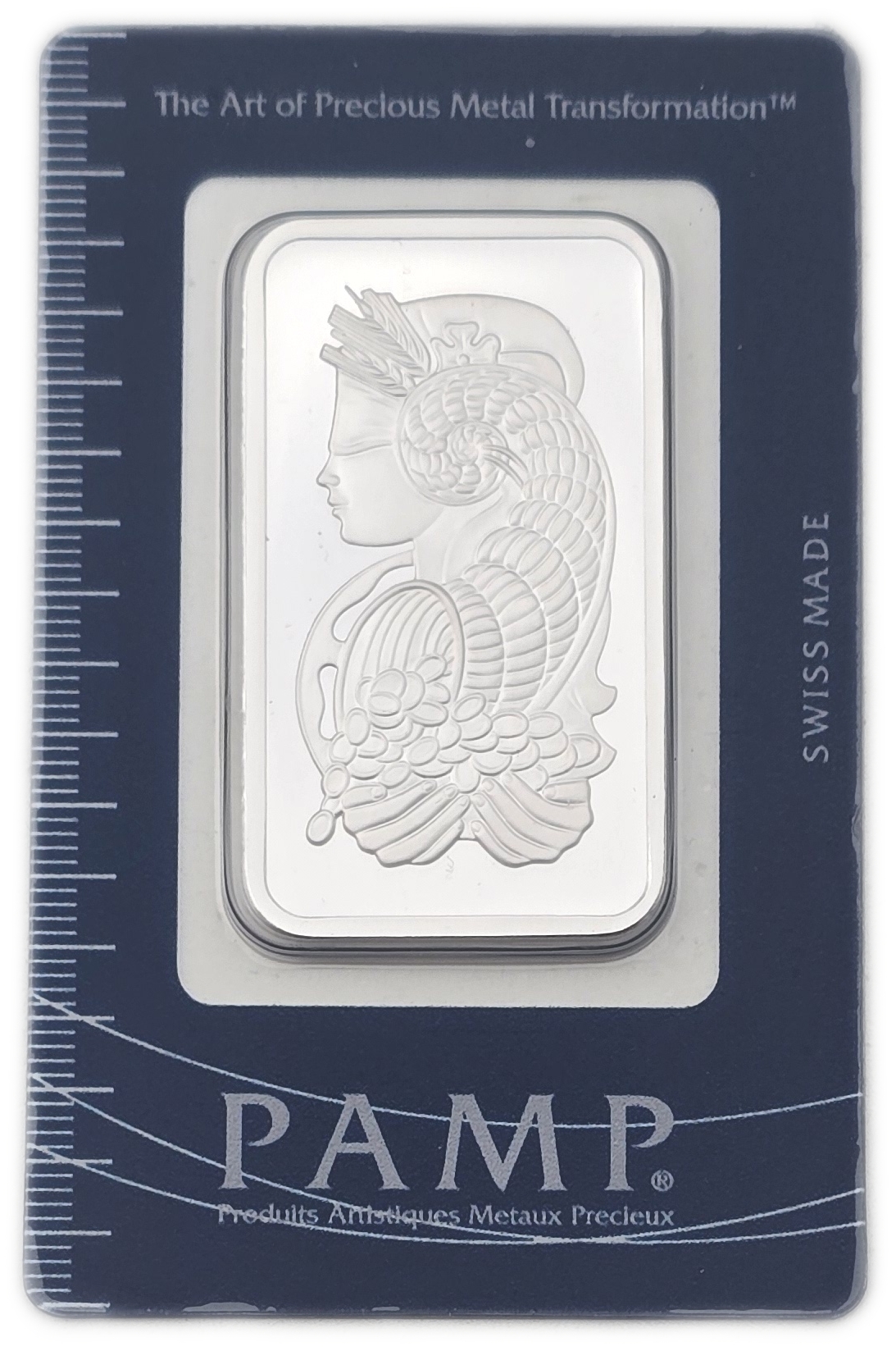 Bullion Bars - Switzerland - PAMP Suisse Silver Bar, 1 Ounce - Silver 999, 31.103 g, in Original Assay Card