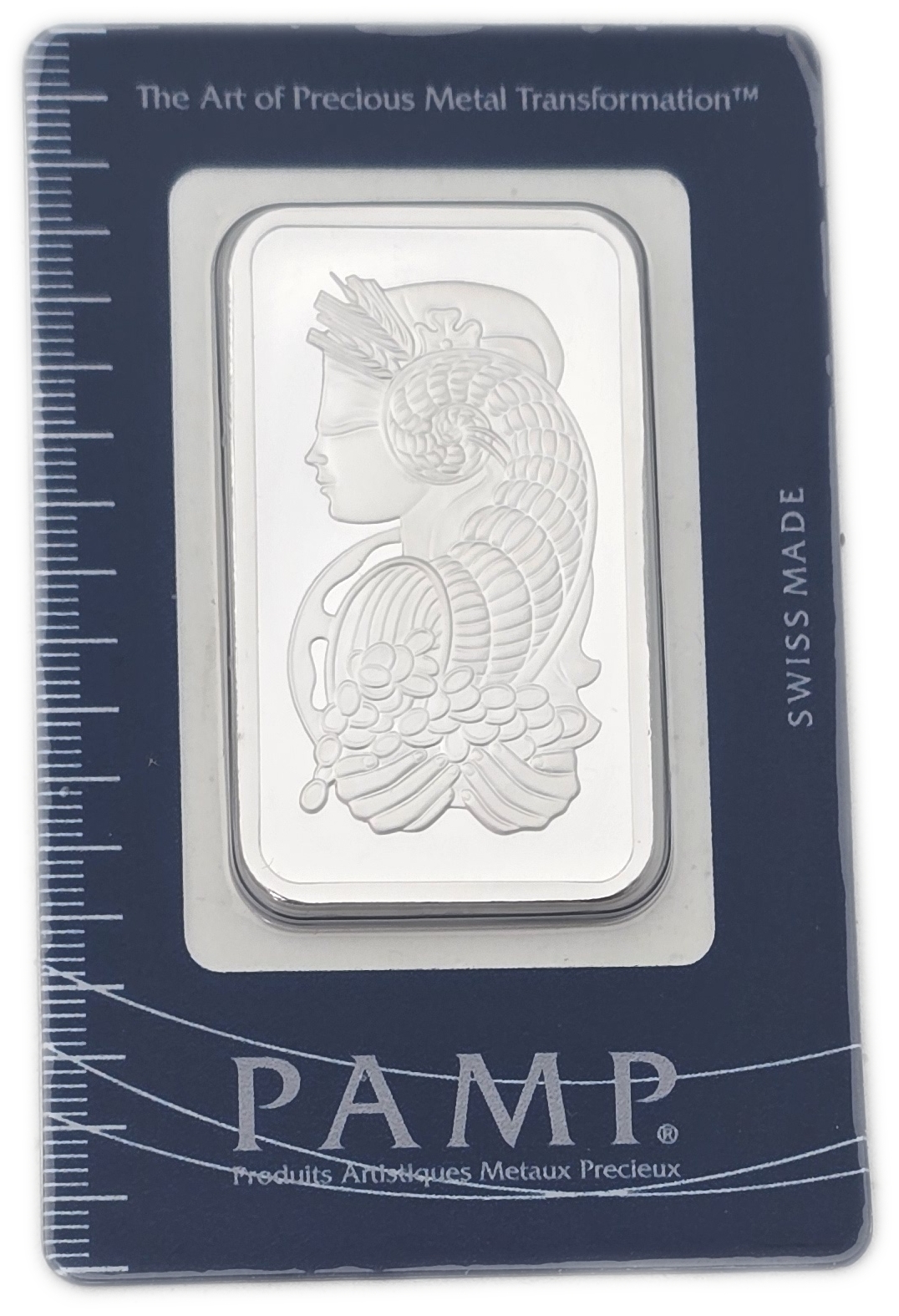 Bullion Bars - Switzerland - PAMP Suisse Silver Bar, 1 Ounce - Silver 999, 31.103 g, in Original Assay Card