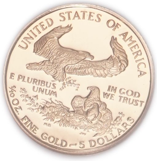 United States - 5 Dollars 1992 P - American Gold Eagle - Gold 916.7, 3.39g (3.11g Pure Gold, 1/10 oz.) - NGC PF 69 ... - 1 1