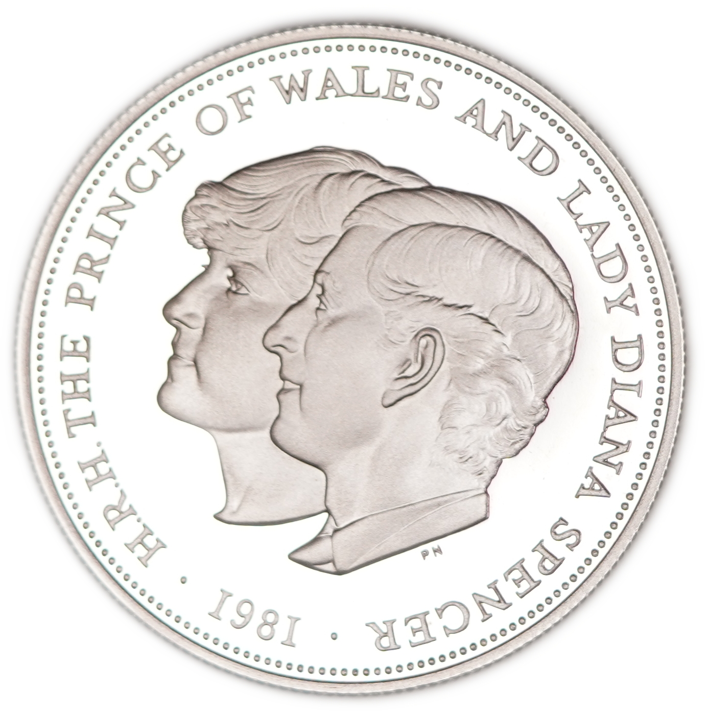 Great Britain - 25 Pence (Crown) 1981, Wedding of Prince Charles and Lady Diana Spencer - .925 Silver, Weight 28.28 ... - 1 1