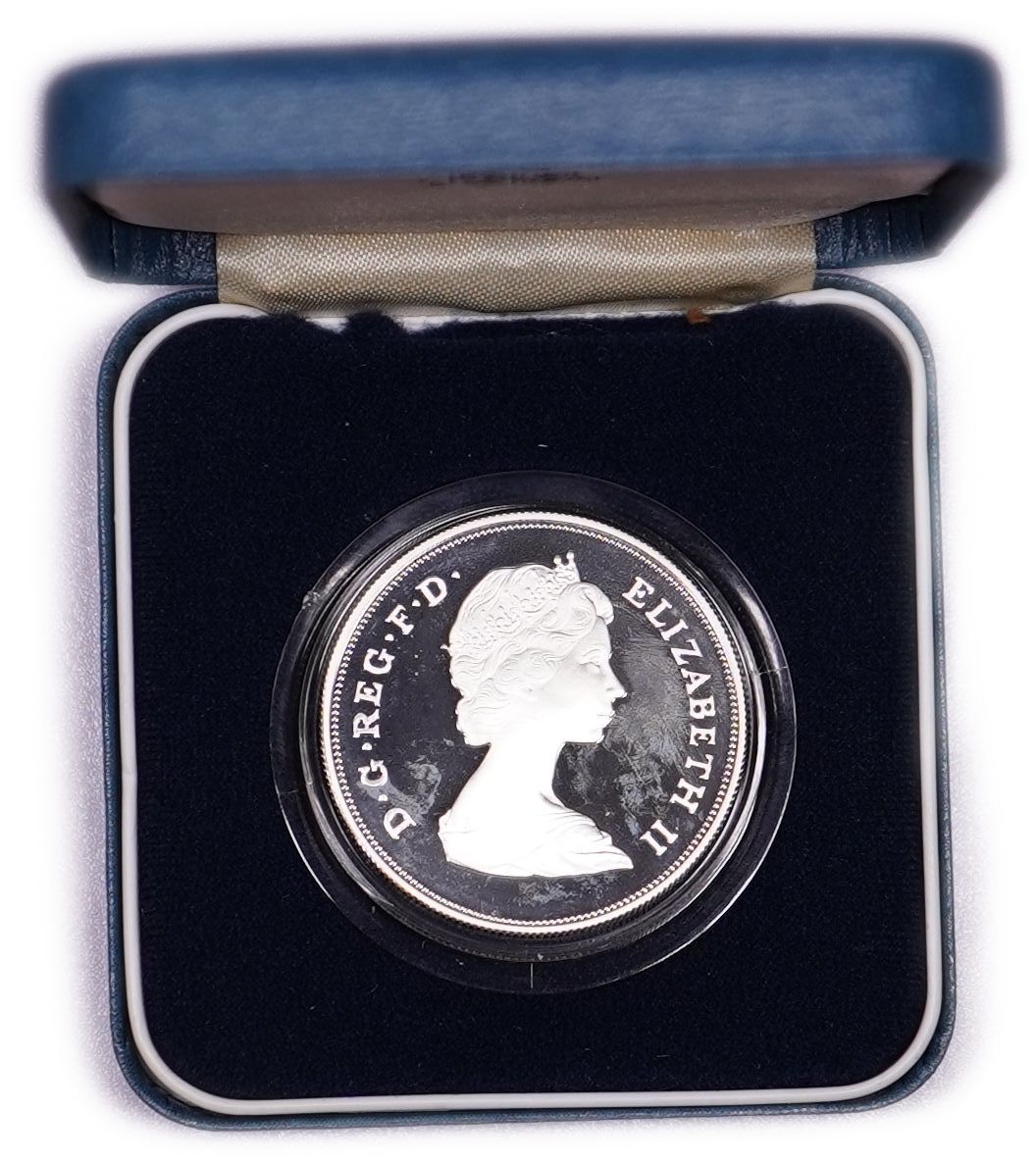 Great Britain - 25 Pence (Crown) 1981, Wedding of Prince Charles and Lady Diana Spencer - .925 Silver, Weight 28.28 ... - 1 4