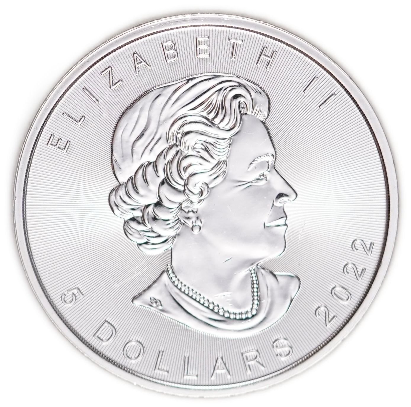 Canada - 5 Dollars 2022, Silver Maple Leaf - .9999 Silver, 31.11 g (Approximately 31.1 g of Pure Silver, 1 Ounce) - 1 1