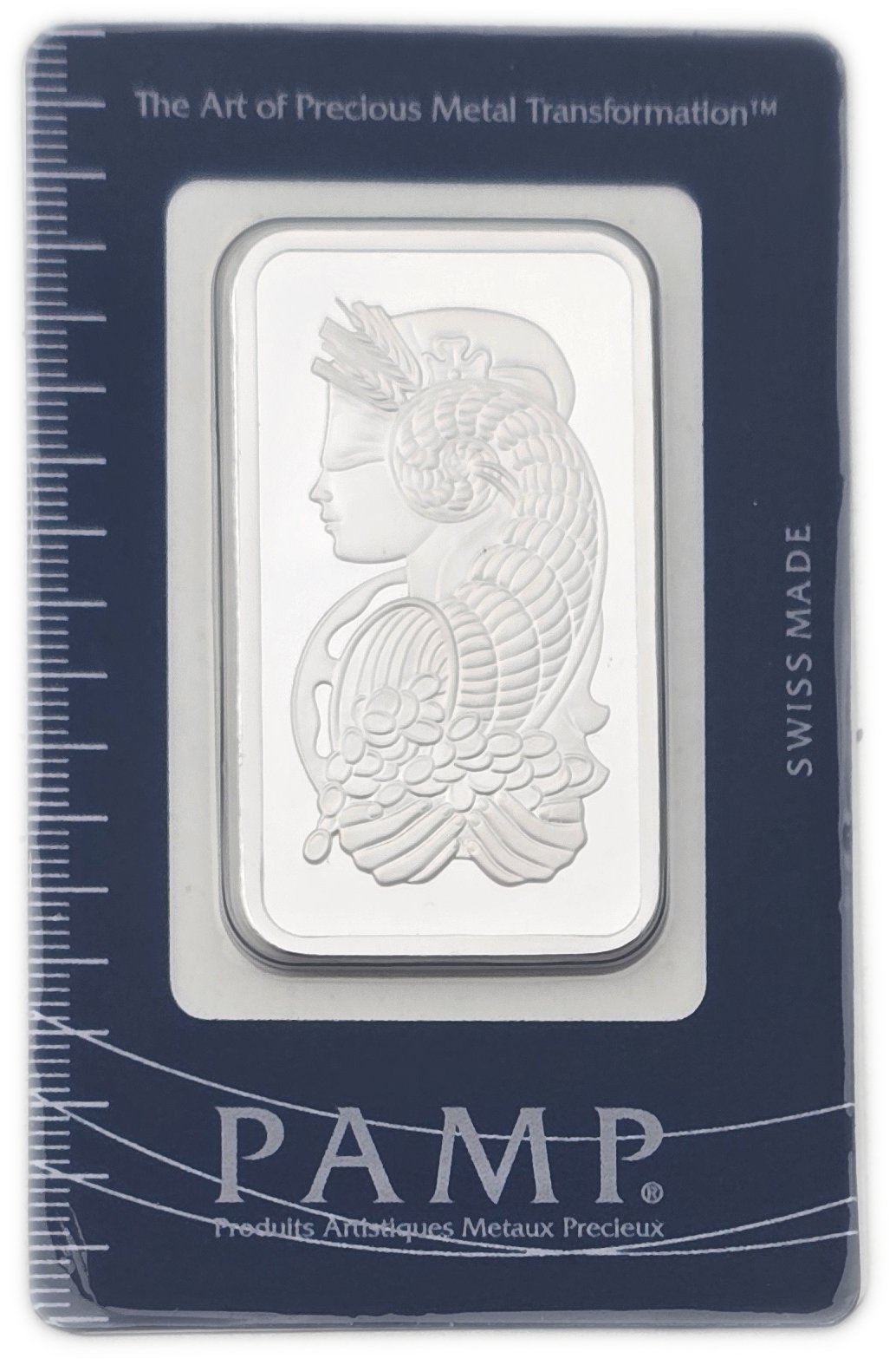 Bullion Bars - Switzerland - PAMP Suisse Silver Bar, 1 Ounce - Silver 999, 31.103 g, in Original Assay Card