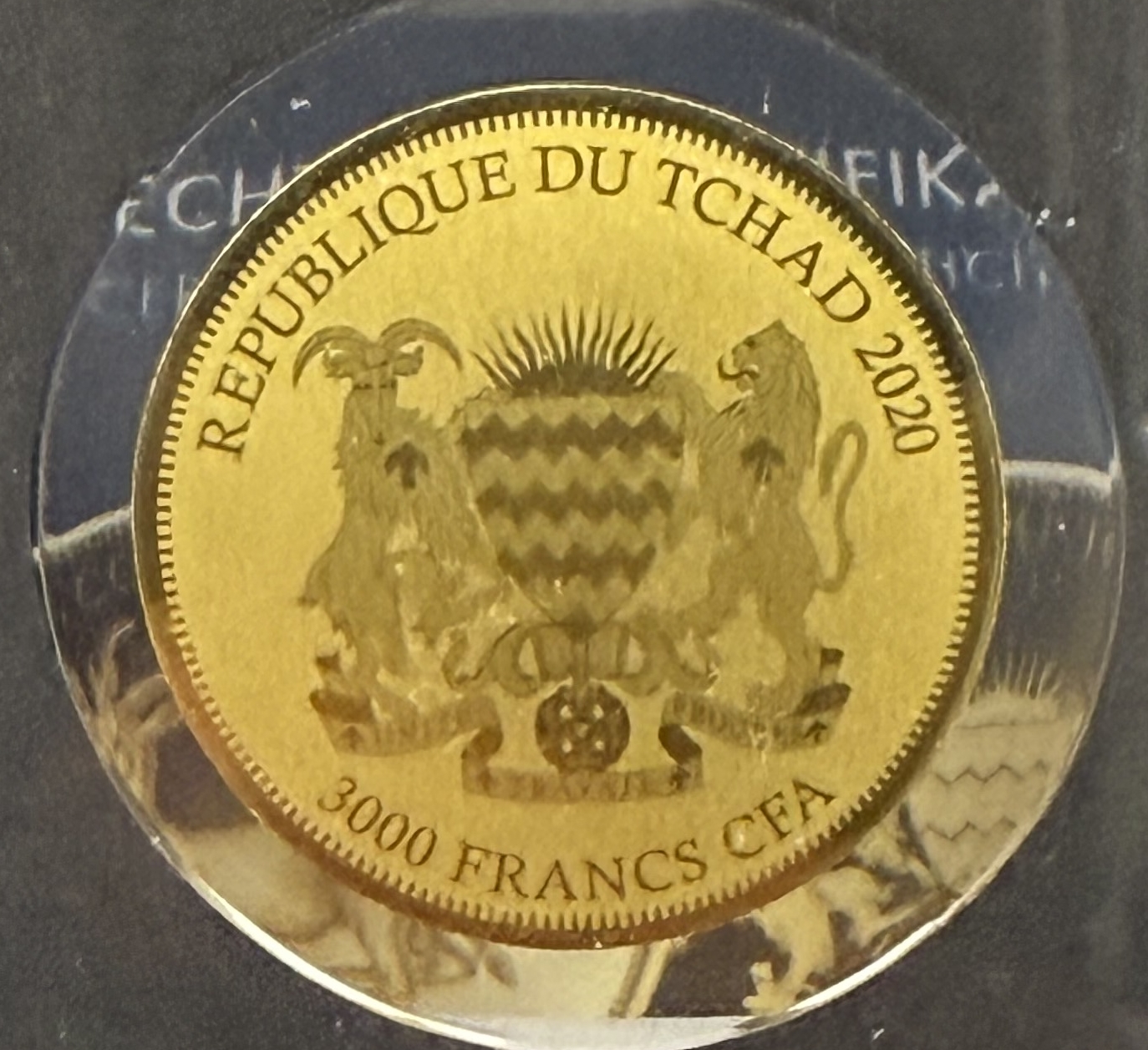 Chad - “Bullion Coins of the World” Series 2020 - 6 Gold .999 Coins - 5×5,000 CFA Francs and One 3,000 CFA Francs - ... - 1 12