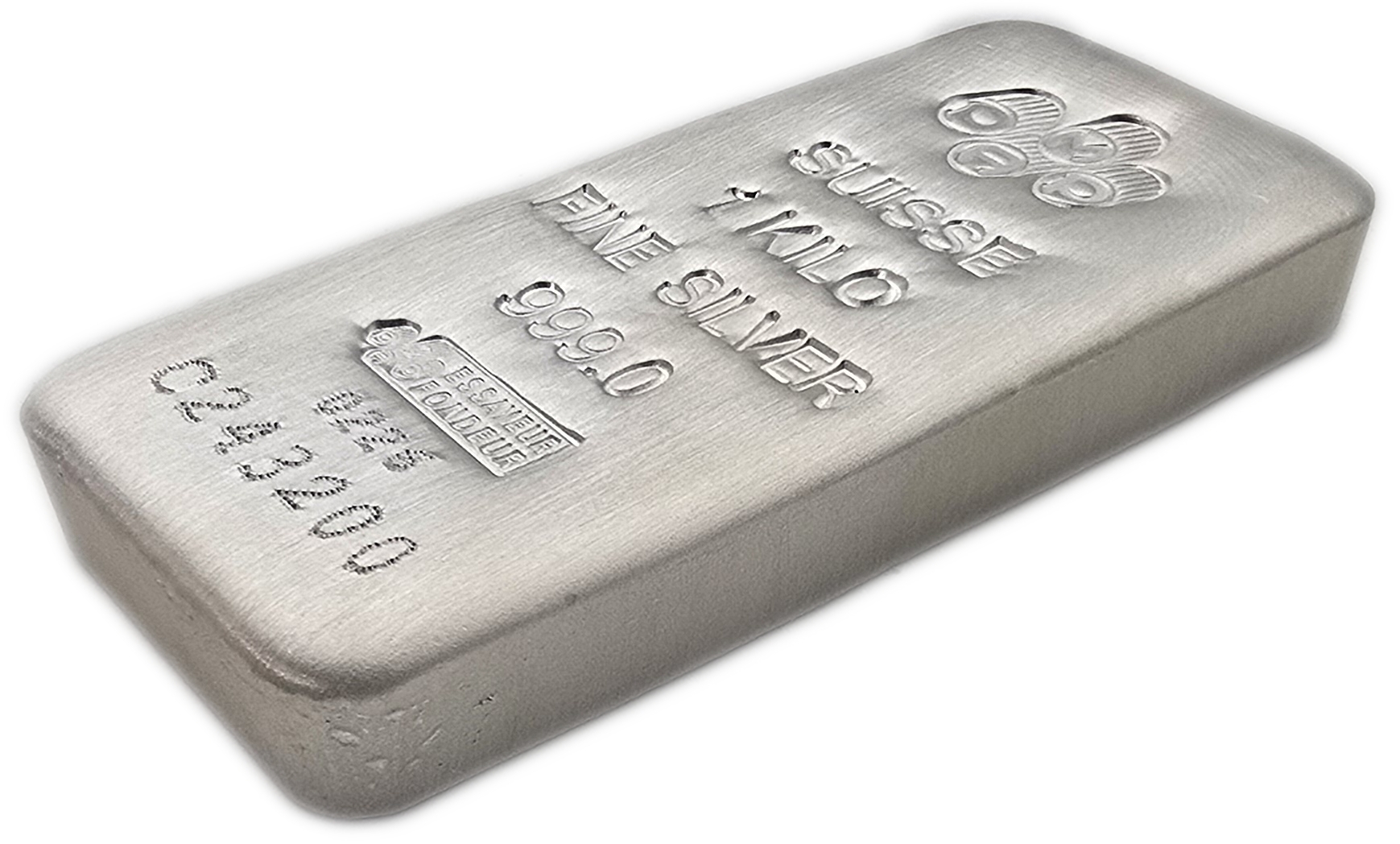 Bullion Bars - Switzerland - PAMP Suisse Silver Bar, 1 Kilo - Silver 999, 1,000 g, with Original Certificate - 1 2