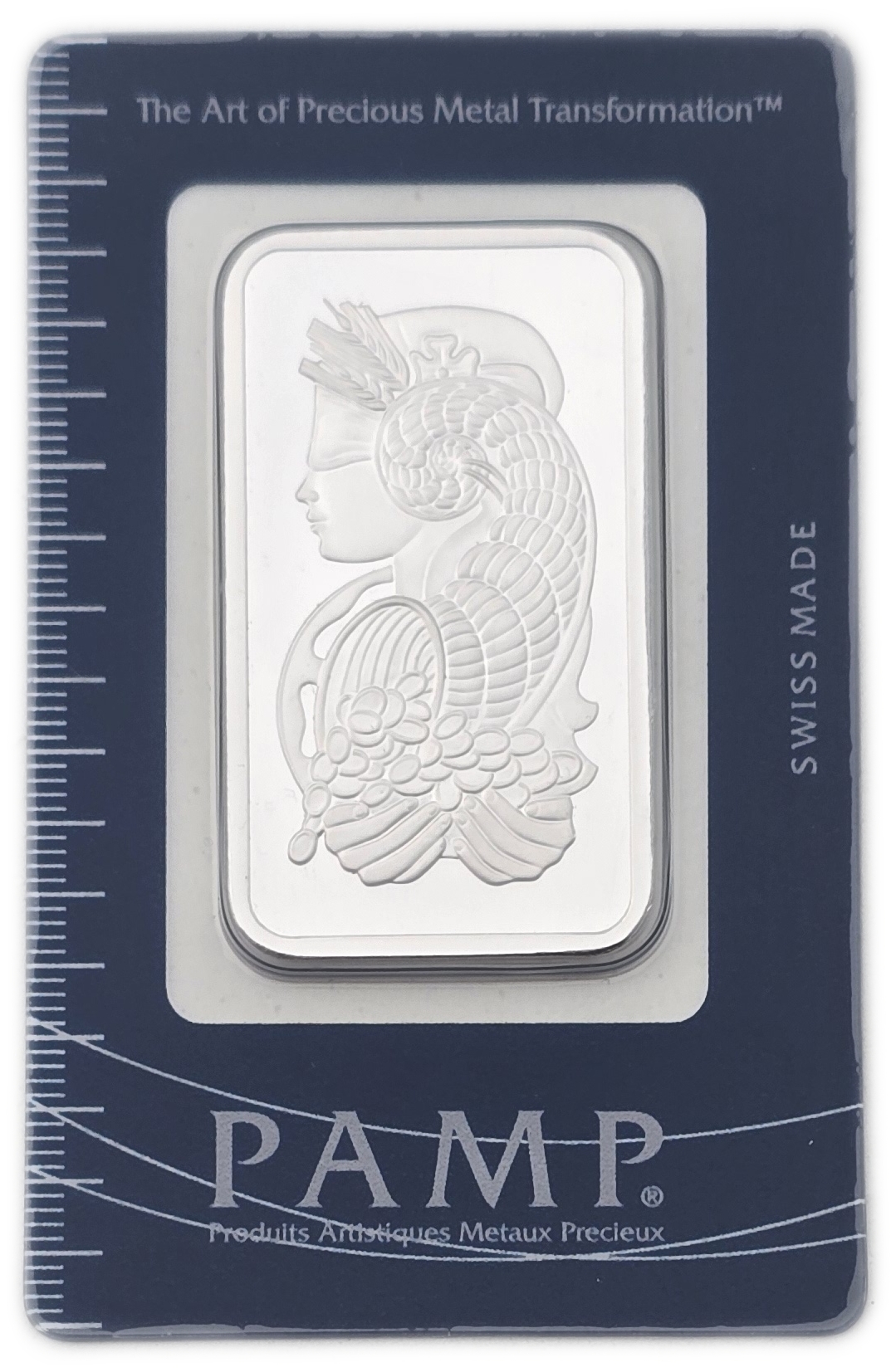 Bullion Bars - Switzerland - PAMP Suisse Silver Bar, 1 Ounce - Silver 999, 31.103 g, in Original Assay Card