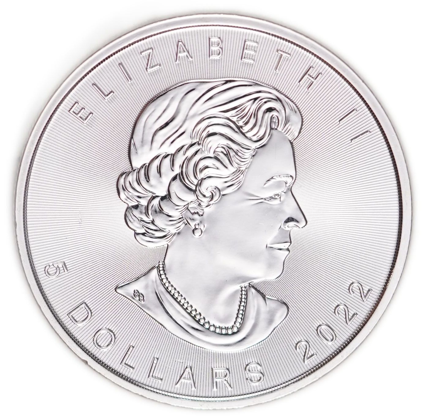 Canada - 5 Dollars 2022, Silver Maple Leaf - .9999 Silver, 31.11 g (Approximately 31.1 g of Pure Silver, 1 Ounce) - 1 1
