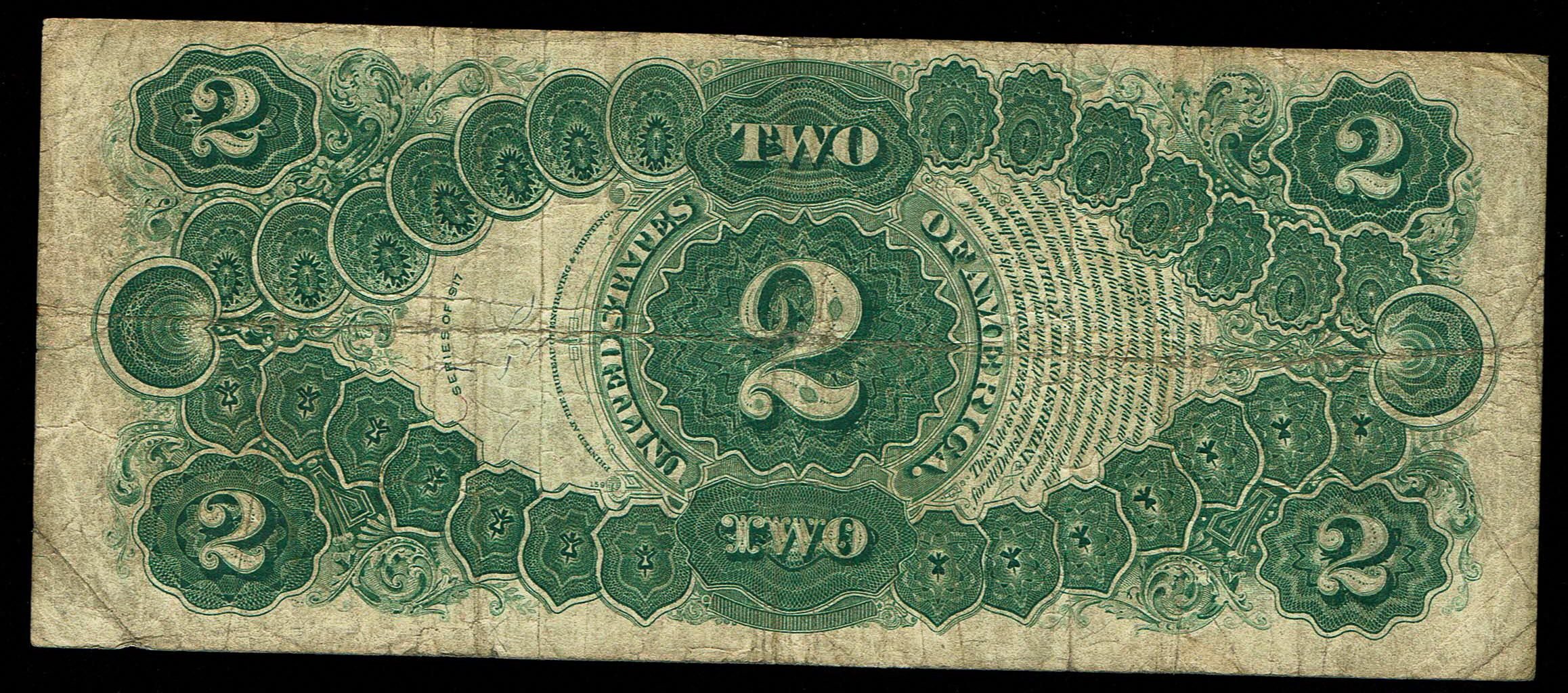 United States - 2 Dollars 1917 - Legal Tender Note, Red Seal - Speelman-White Signatures - Friedberg 60 - 1 1